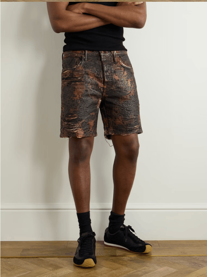 Acne Studios BNWT SS25 ACNE STUDIOS LOOSE FIT DENIM MONOGRAM SHORTS 46 Size US 30 / EU 46 - 17 Thumbnail
