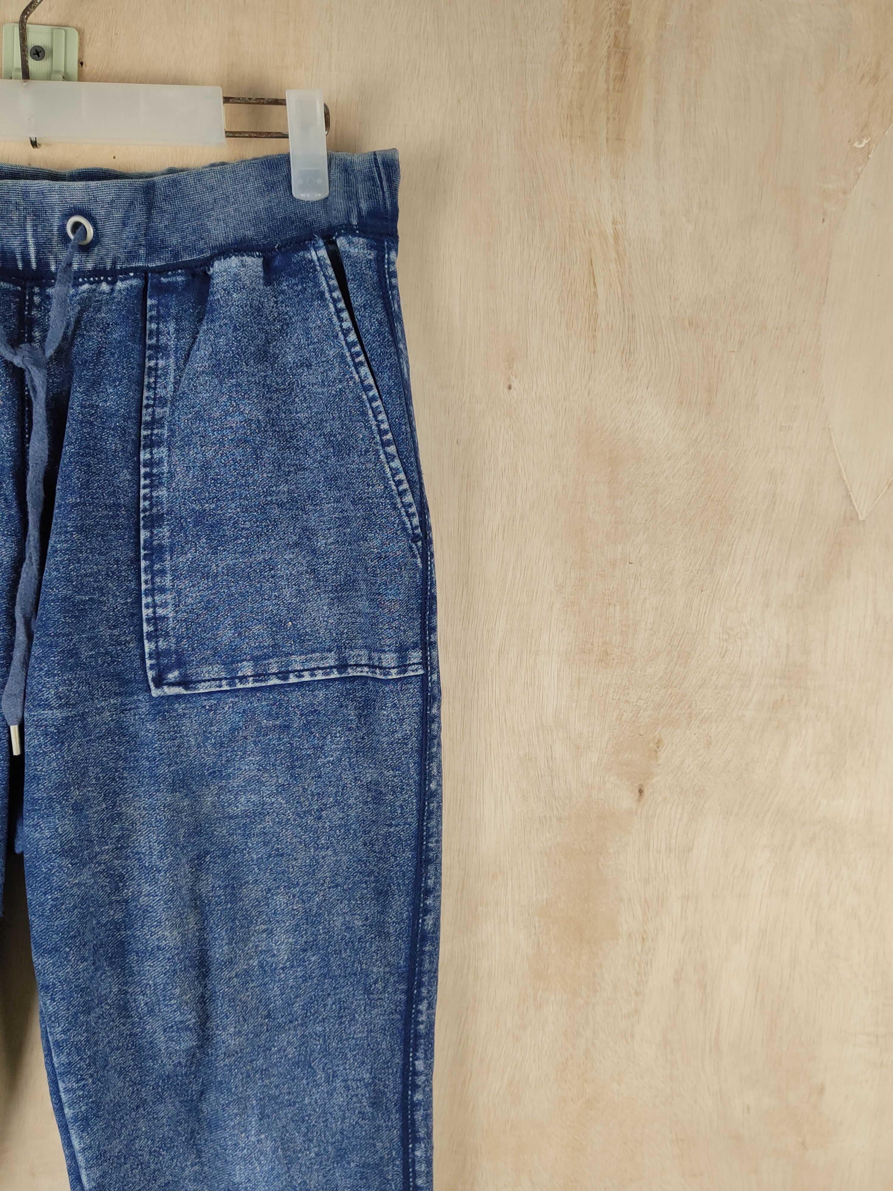 GU GU Blue Multipocket denim style Jogger Pants #S2511 Size 30" / US 8 / IT 44 - 6 Thumbnail