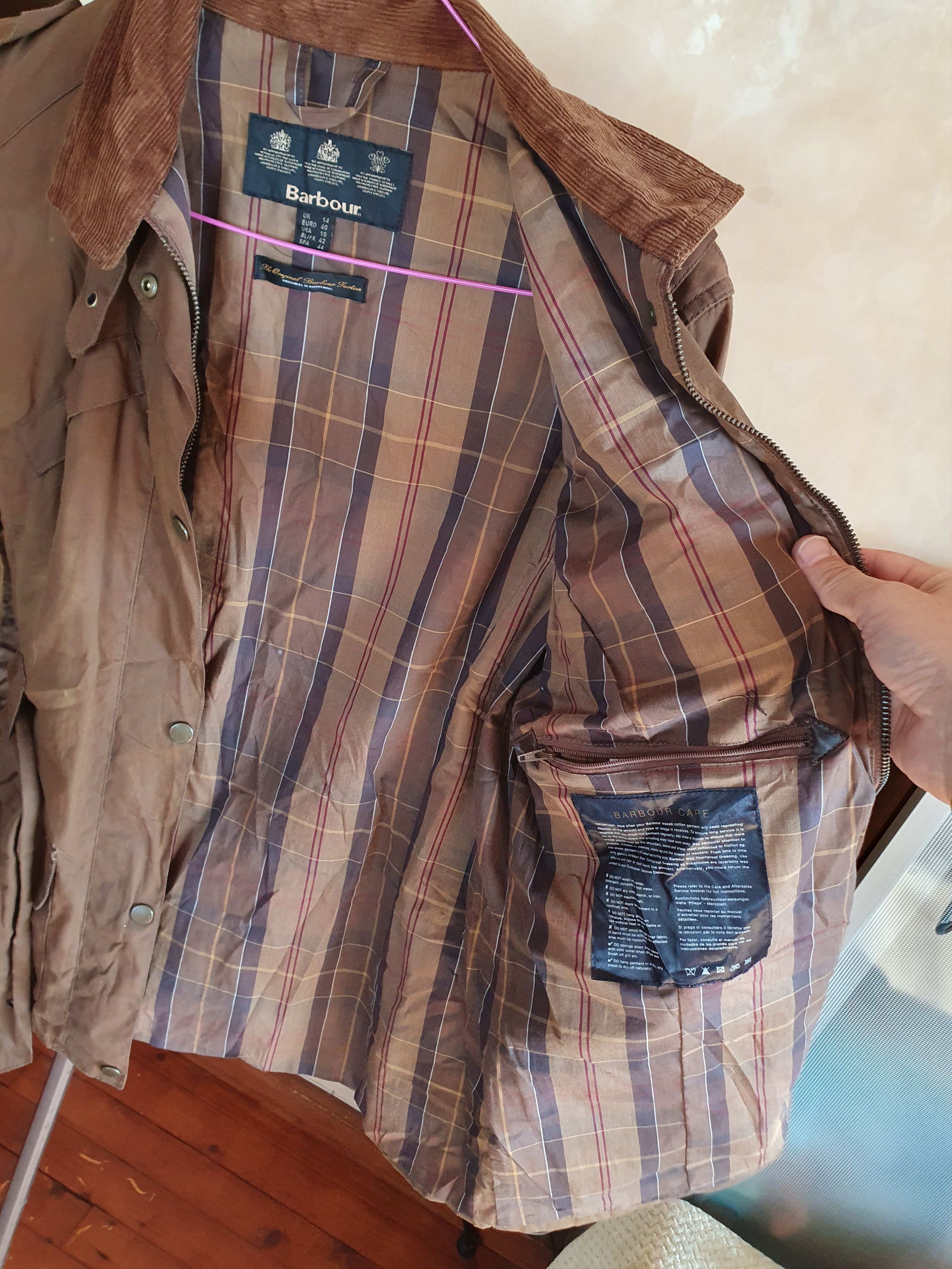 Barbour Barbour L77 Flyweight Wax Amelia Jacket Womens Belted Size L / US 10 / IT 46 - 17 Thumbnail