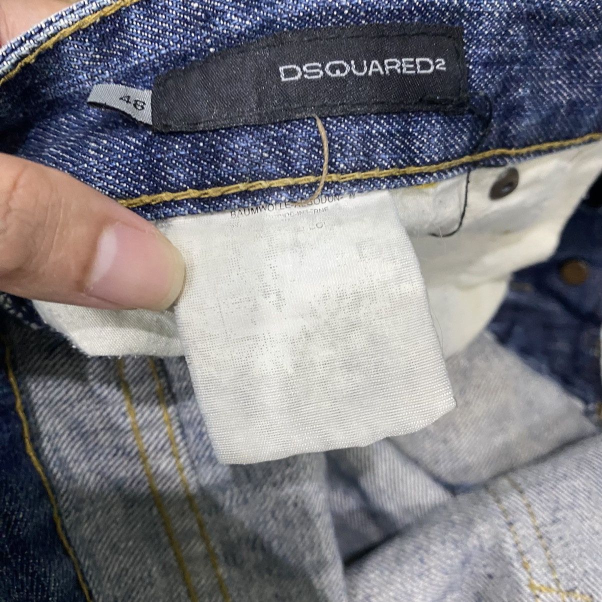 Dsquared2 Dsquared2 Blue Wash Distressed Button-Fly Straight Jeans Size US 32 / EU 48 - 16 Thumbnail