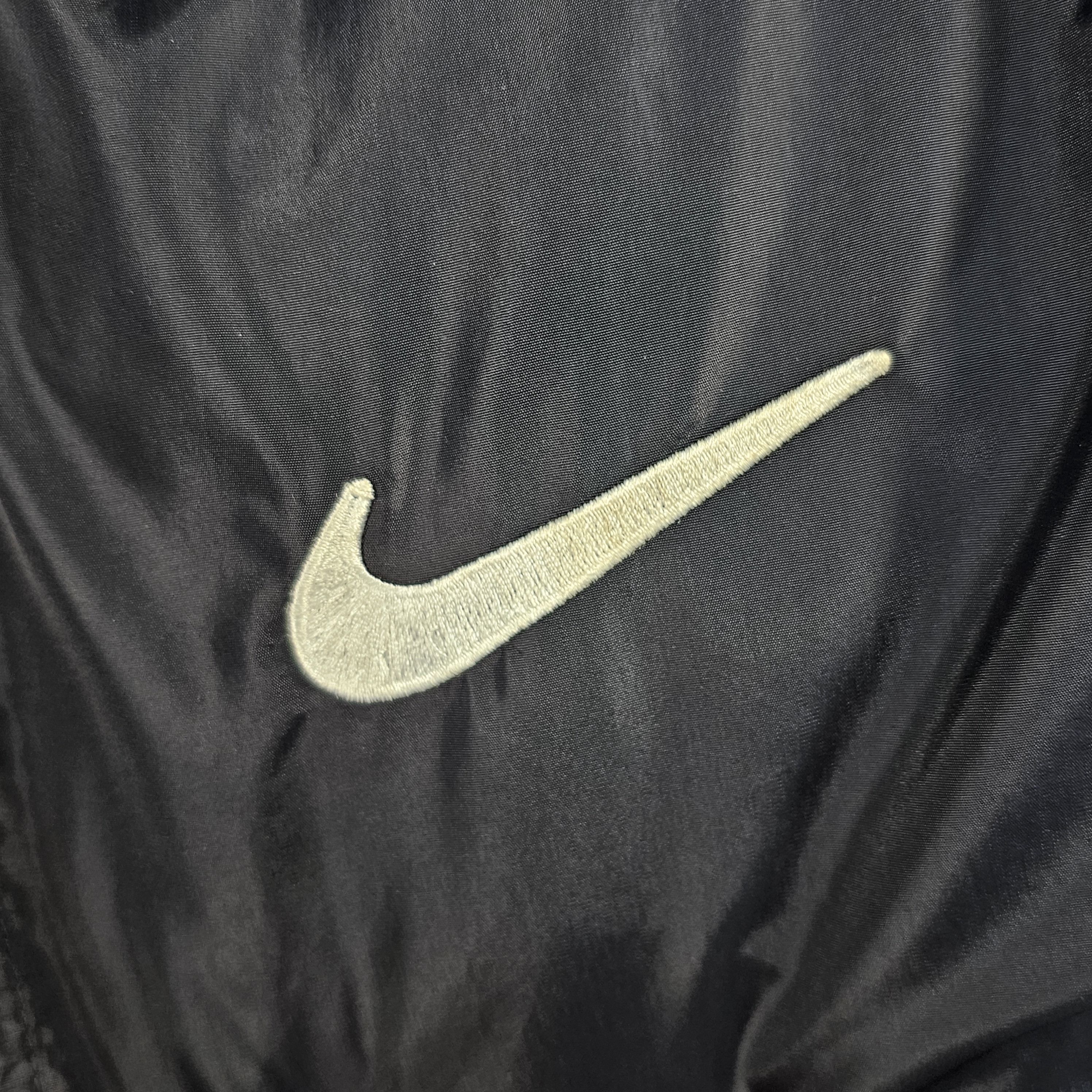 Nike Vintage 90s Nike Black Puffer Parka Jacket Quilted Liner Size US XL / EU 56 / 4 - 3 Thumbnail