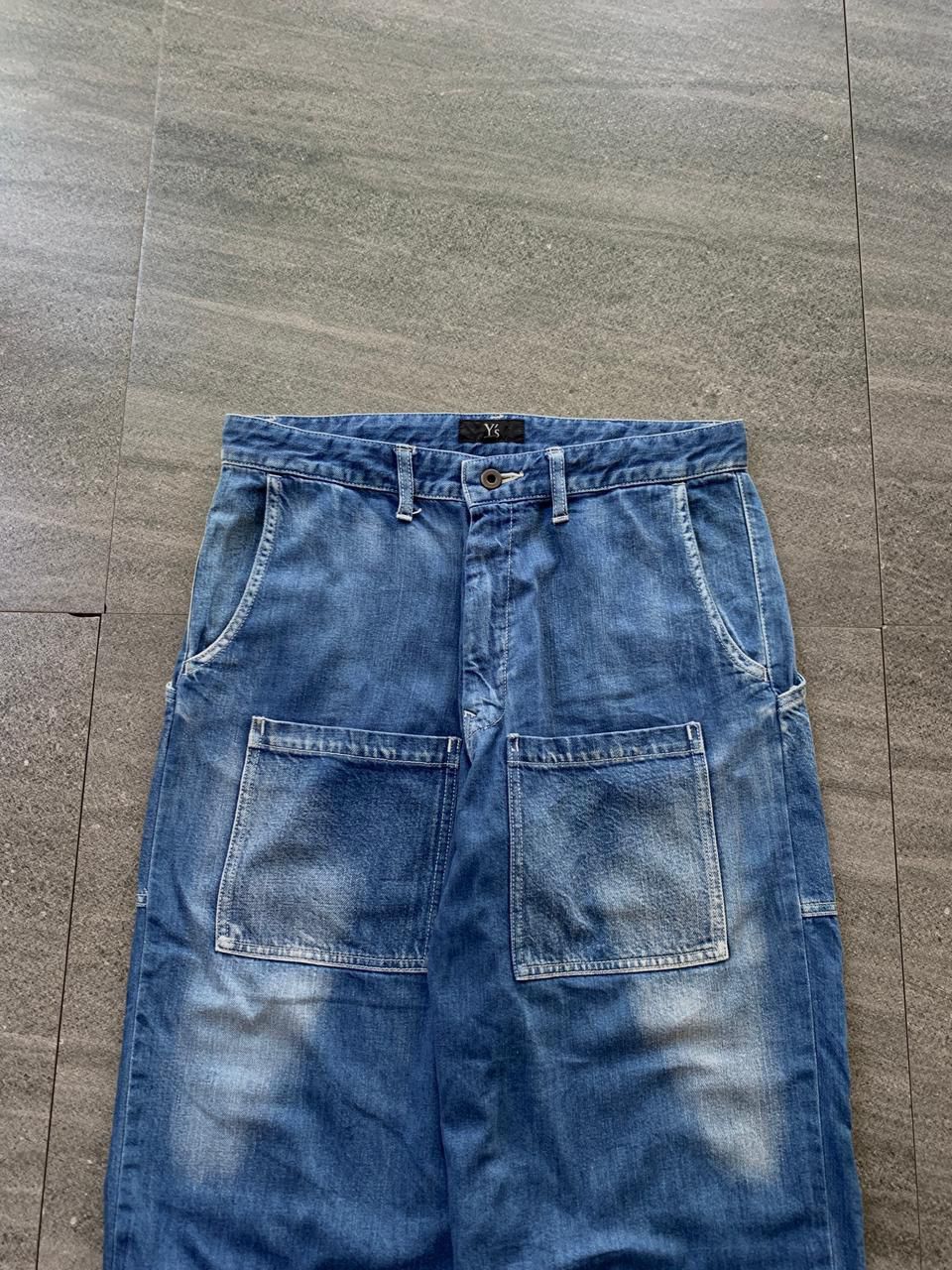 Yohji Yamamoto FREE TAX! Ys Cropped Front Pocket Denim Jeans Size US 31 - 2 Thumbnail
