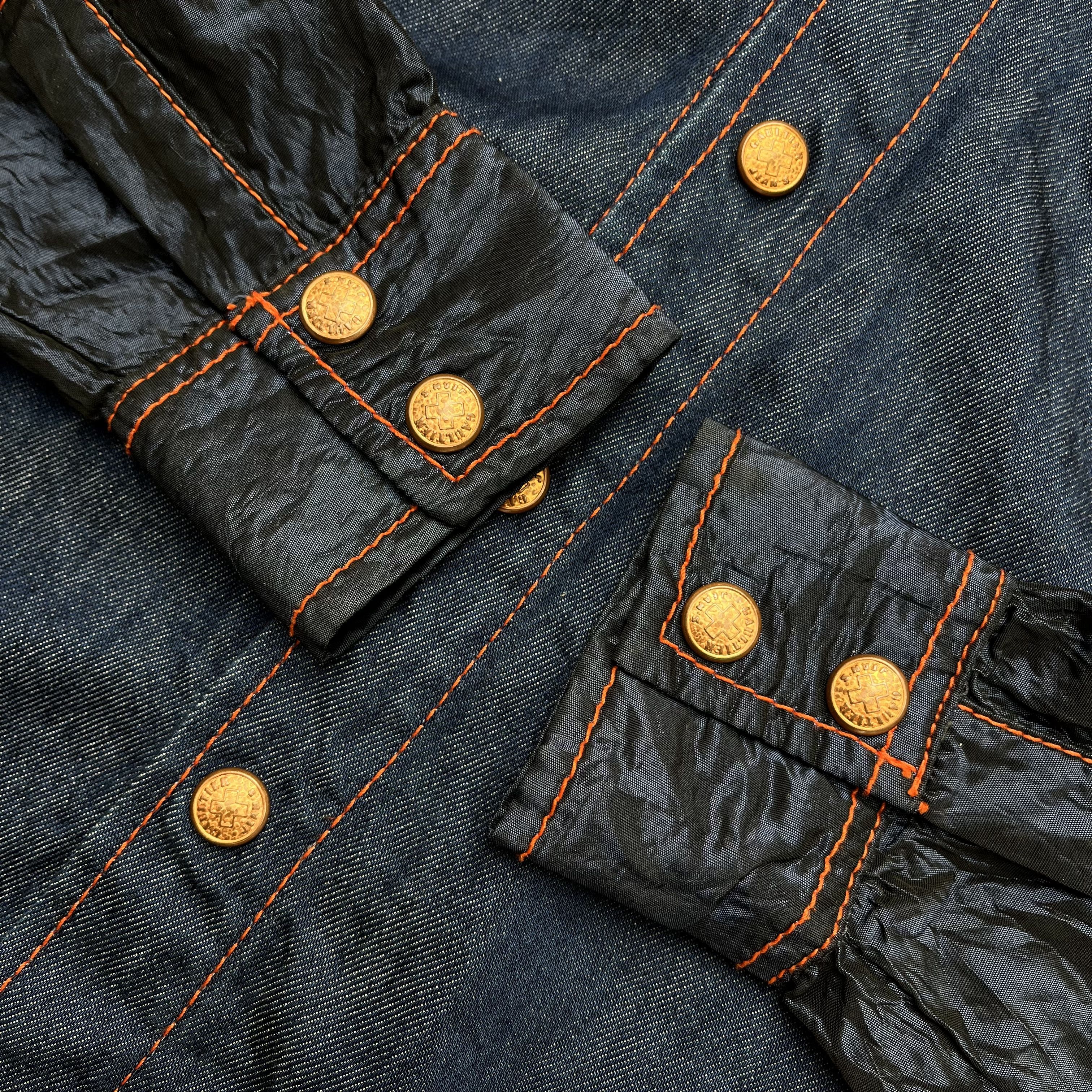 Jean Paul Gaultier Jean Paul Gaultier "Jeans Gaultier" Denim And Sateen Shirt Size US M / EU 48-50 / 2 - 7 Thumbnail