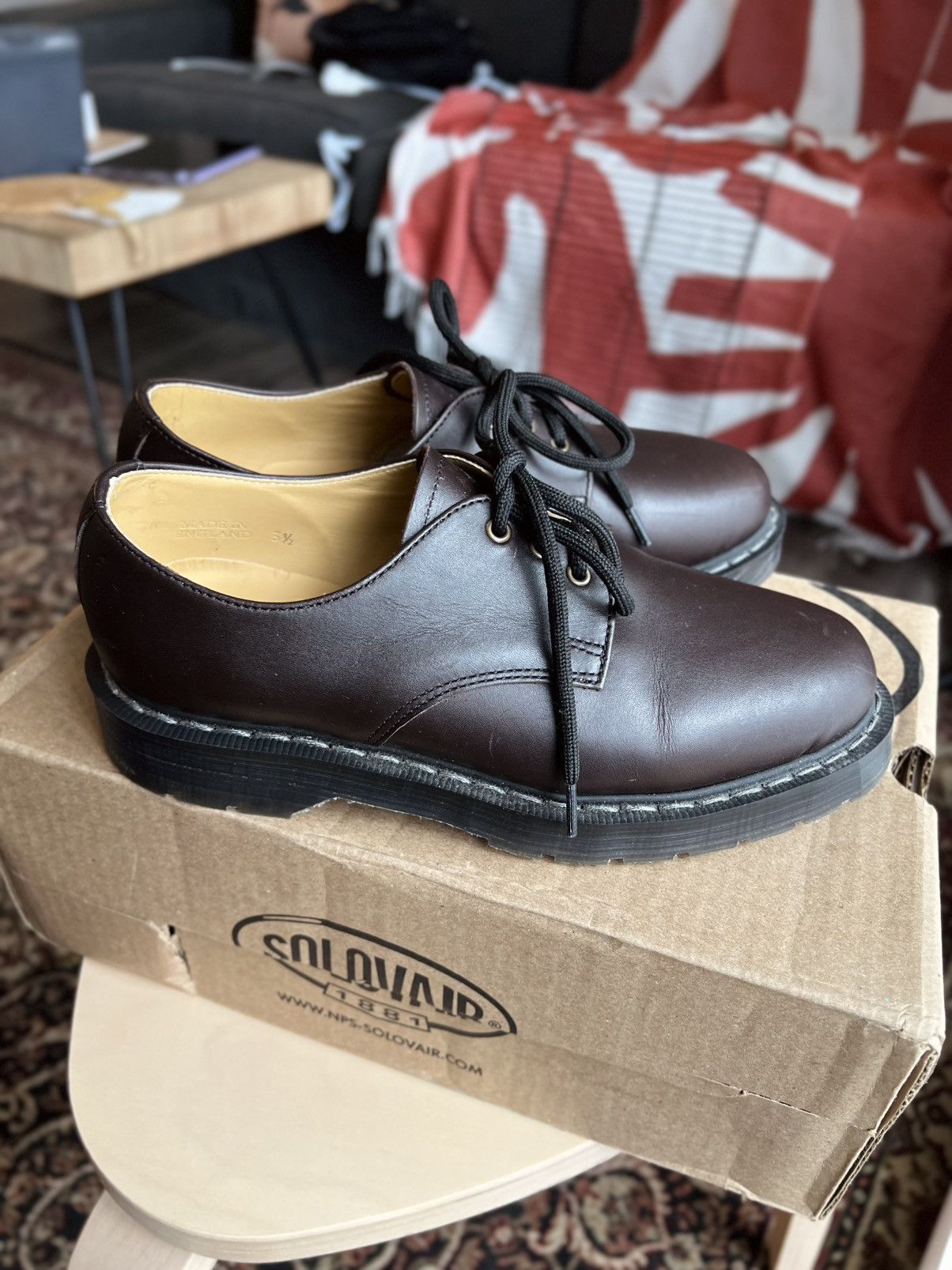 Solovair Solovair Gibson Derby Shoes Size US 5.5 / IT 35.5 - 1 Thumbnail