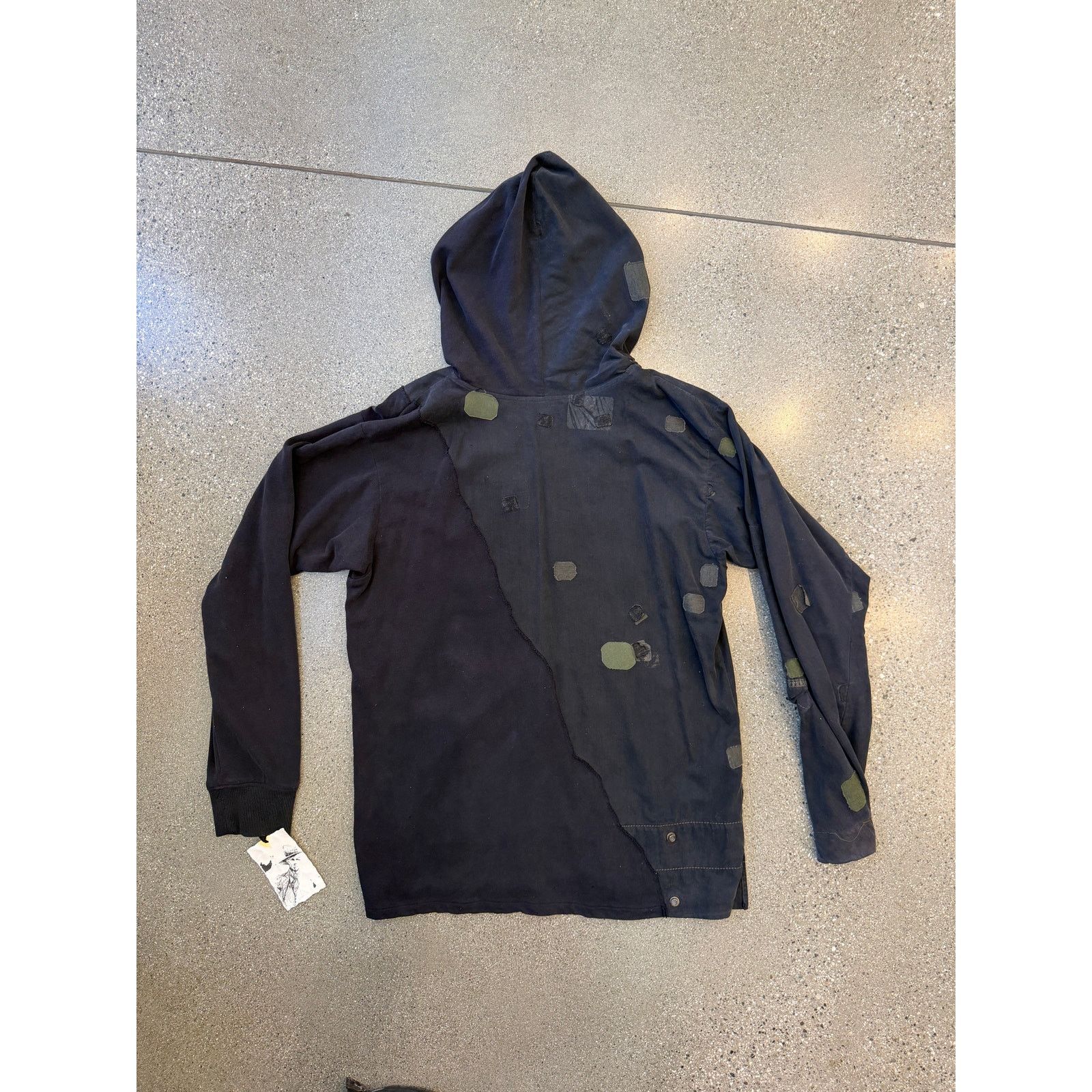 Greg Lauren Greg Lauren SAMPLE Patchwork Tent/Fleece Split Hoodie Size US L / EU 52-54 / 3 - 2 Thumbnail