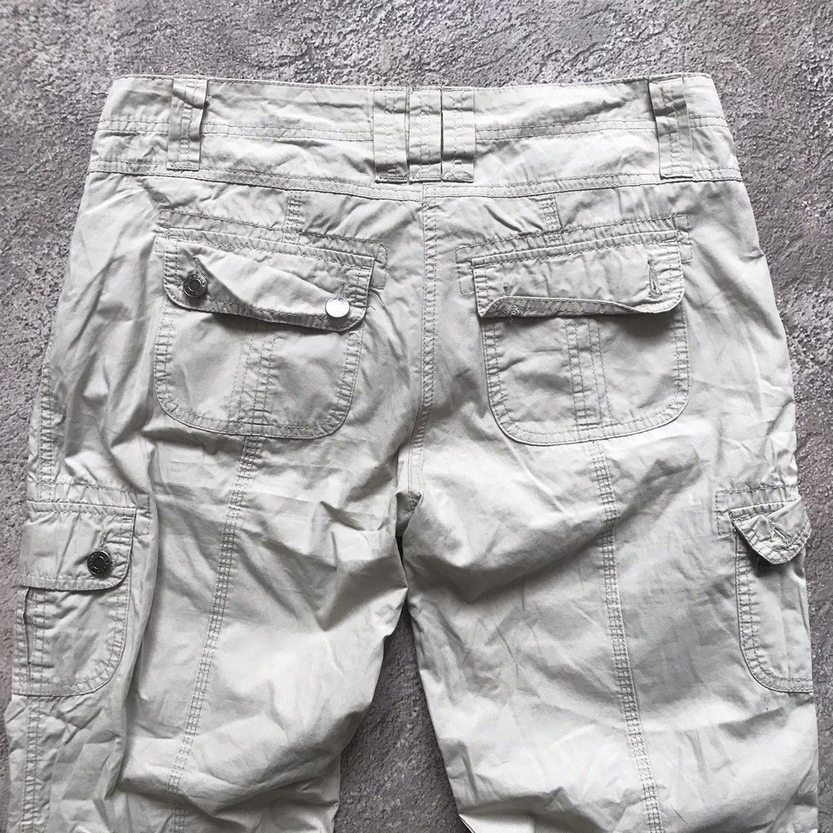 Vintage Vintage 90s Baggy Cargo Pants Parachute Flared Grunge 30 Size 30" / US 8 / IT 44 - 7 Thumbnail