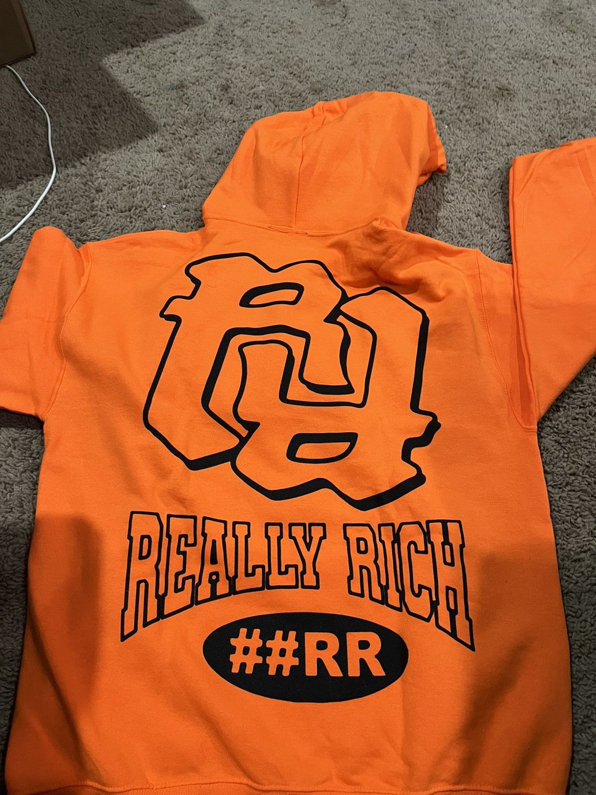 Japanese Brand × Rap Tees Orange RR Hoodie Size US S / EU 44-46 / 1 - 1 Thumbnail