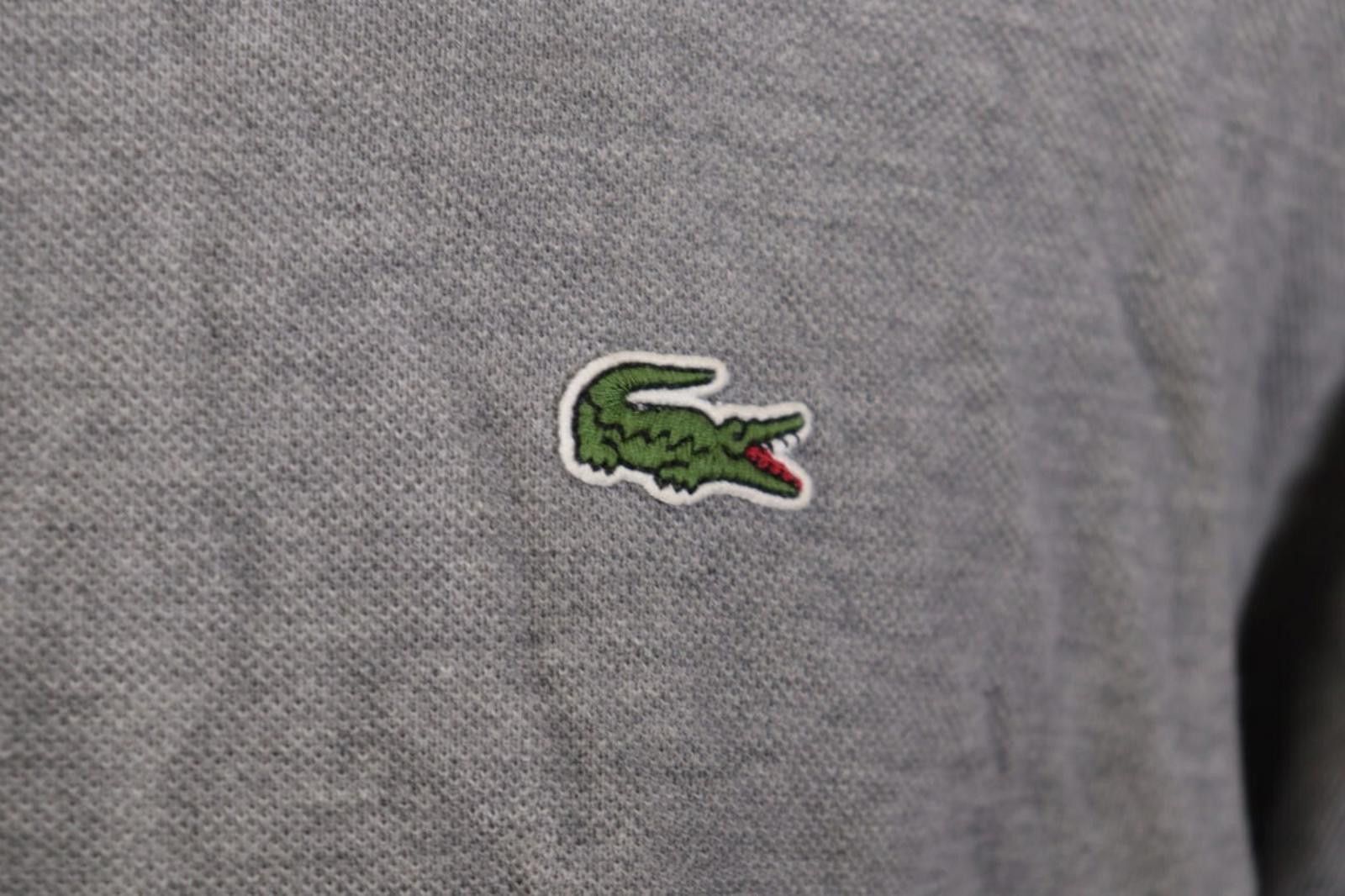 Lacoste Lacoste Classic Fit Gray Summer Polo Shirt Size 8 / 3XL Size US XXL / EU 58 / 5 - 3 Thumbnail