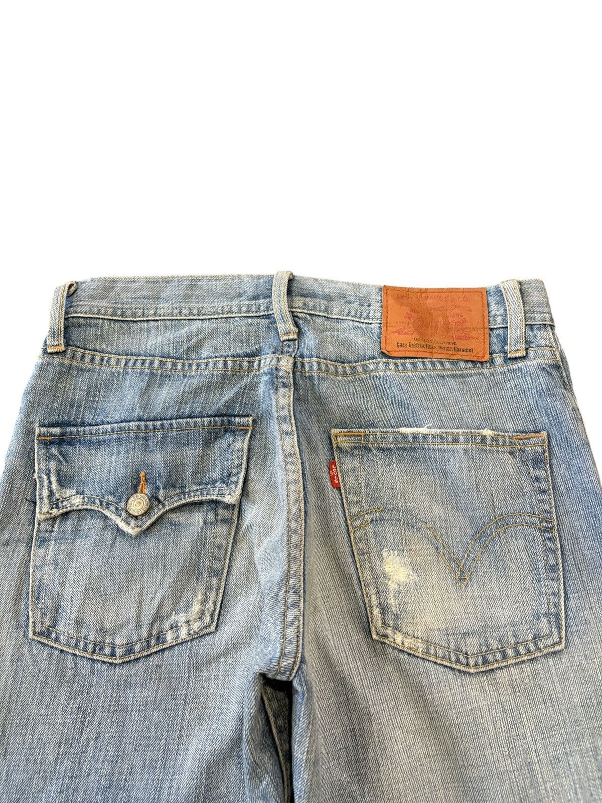 Levi's Vintage 90s Levis 537 Grunge Distressed Flare Jeans Size US 30 / EU 46 - 5 Thumbnail