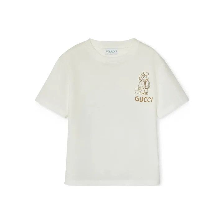 Gucci Gucci Children's Dog Print Short Sleeve T-Shirt Size US L / EU 52-54 / 3 - 1 Thumbnail