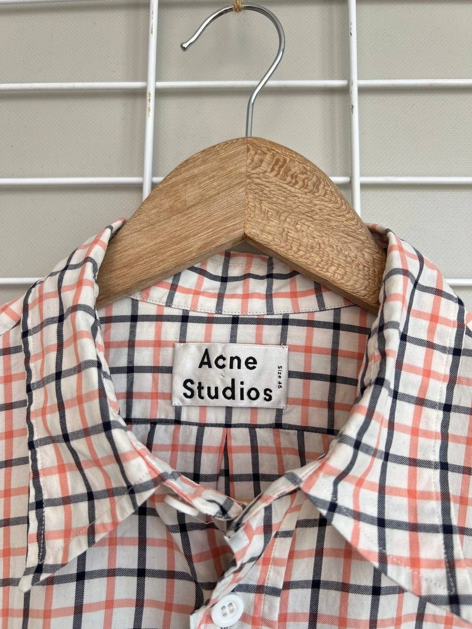 Acne Studios Acne Studios Oak Check Button Shirt Mens Size 46 or S/M Size US S / EU 44-46 / 1 - 10 Thumbnail