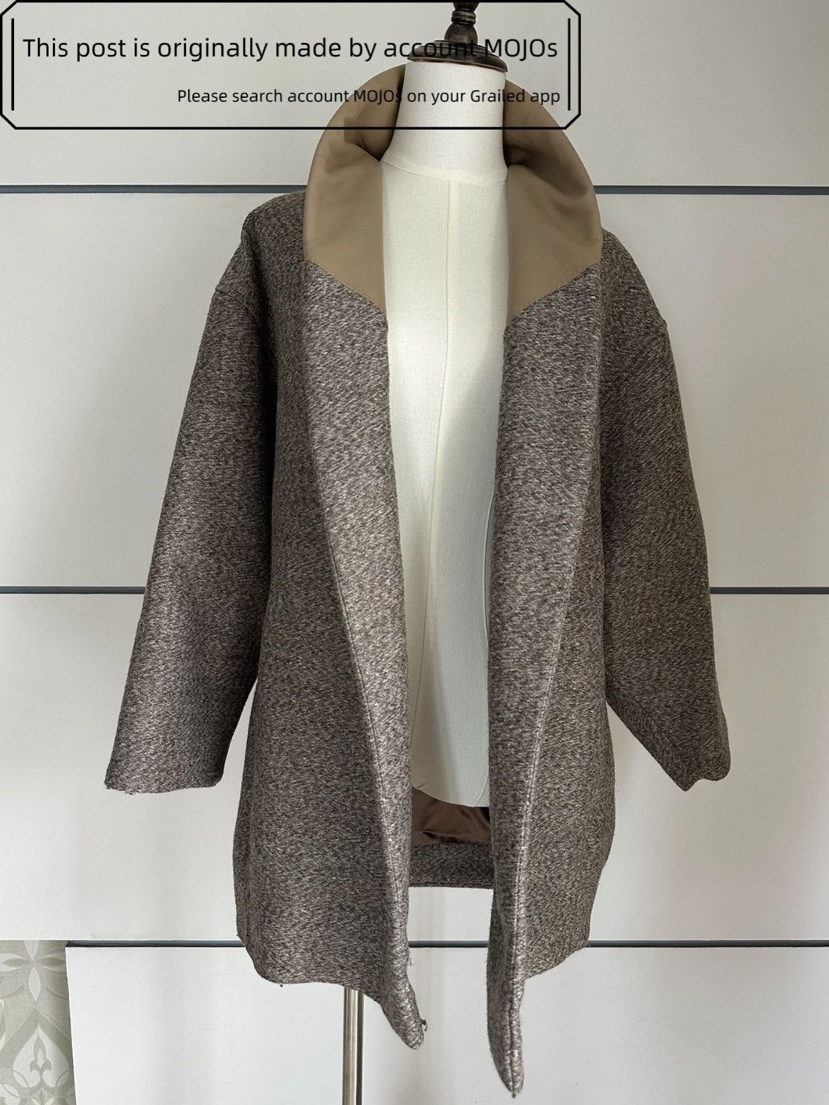 Lemaire Sz 3 Christophe Lemaire Leather Collar Overall Coat mojos041 Size US L / EU 52-54 / 3 - 5 Thumbnail