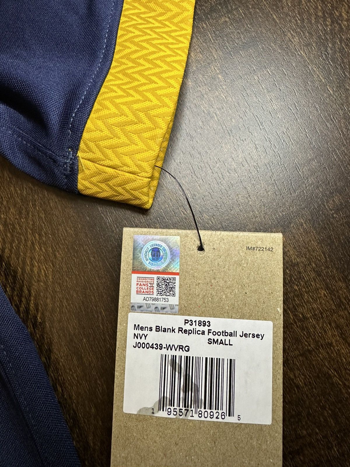 Nike NWT West Virginia Mountaineers Jersey Nike Garrett Greene-SM Size US S / EU 44-46 / 1 - 4 Thumbnail