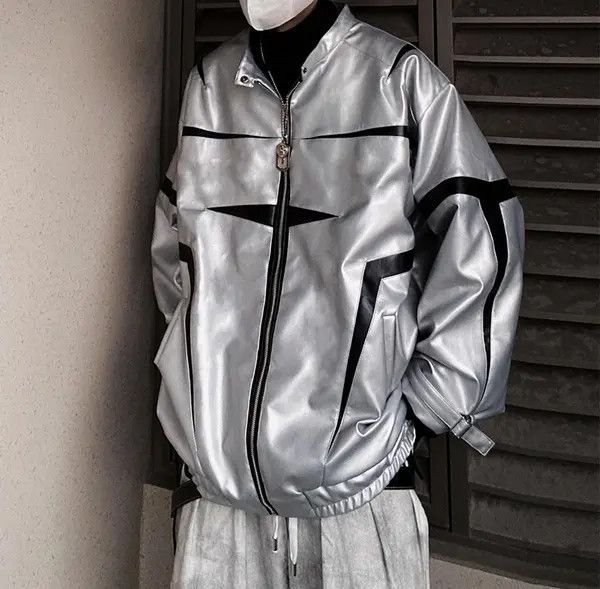 Other Higuchi x Junna STAR Metallic Silver Sporty Jacket Size US M / EU 48-50 / 2 - 3 Thumbnail