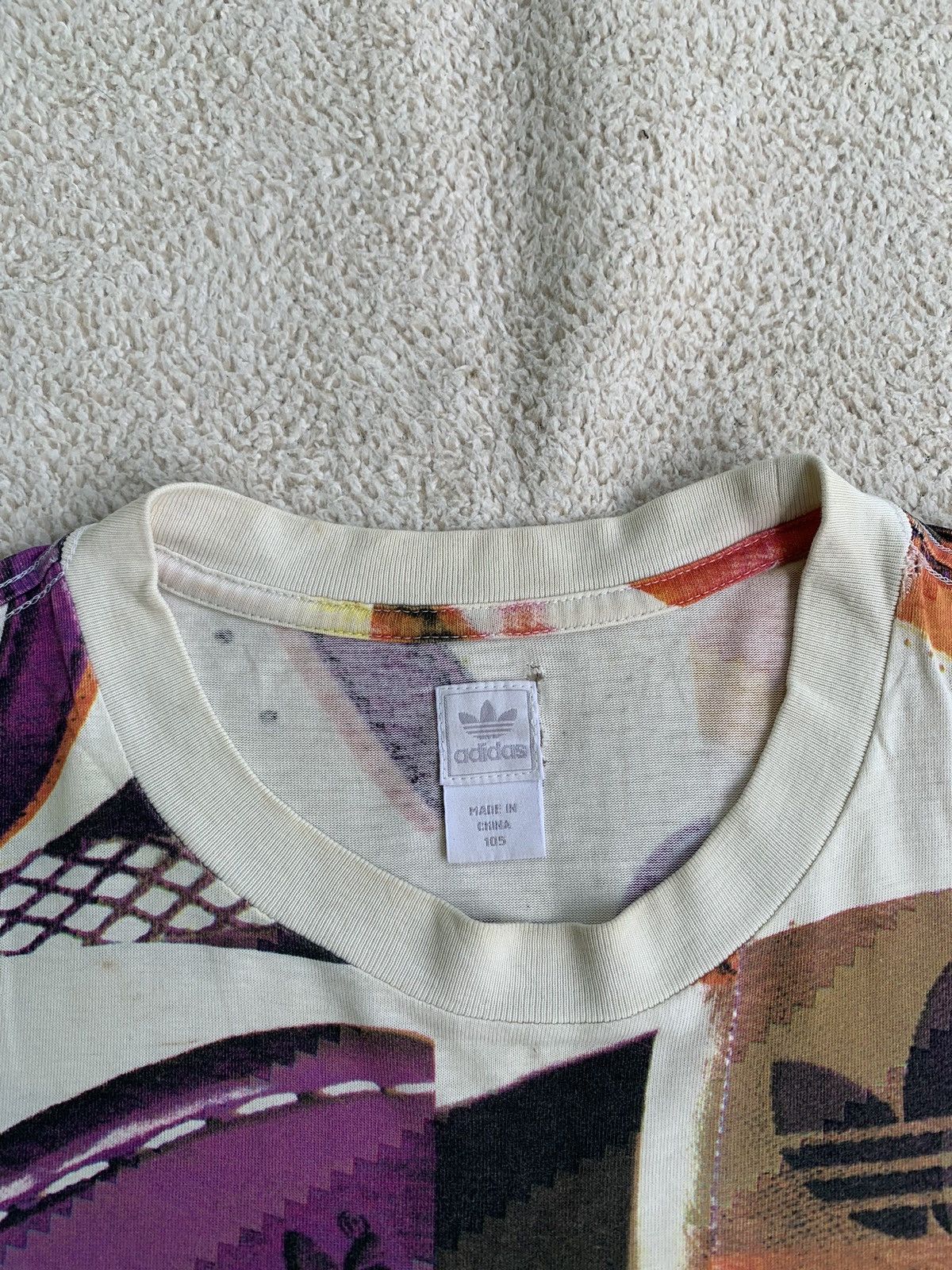 Beauty Beast × If Six Was Nine × Japanese Brand VTG Adidas ATT All Over Tshirt Size US L / EU 52-54 / 3 - 7 Thumbnail