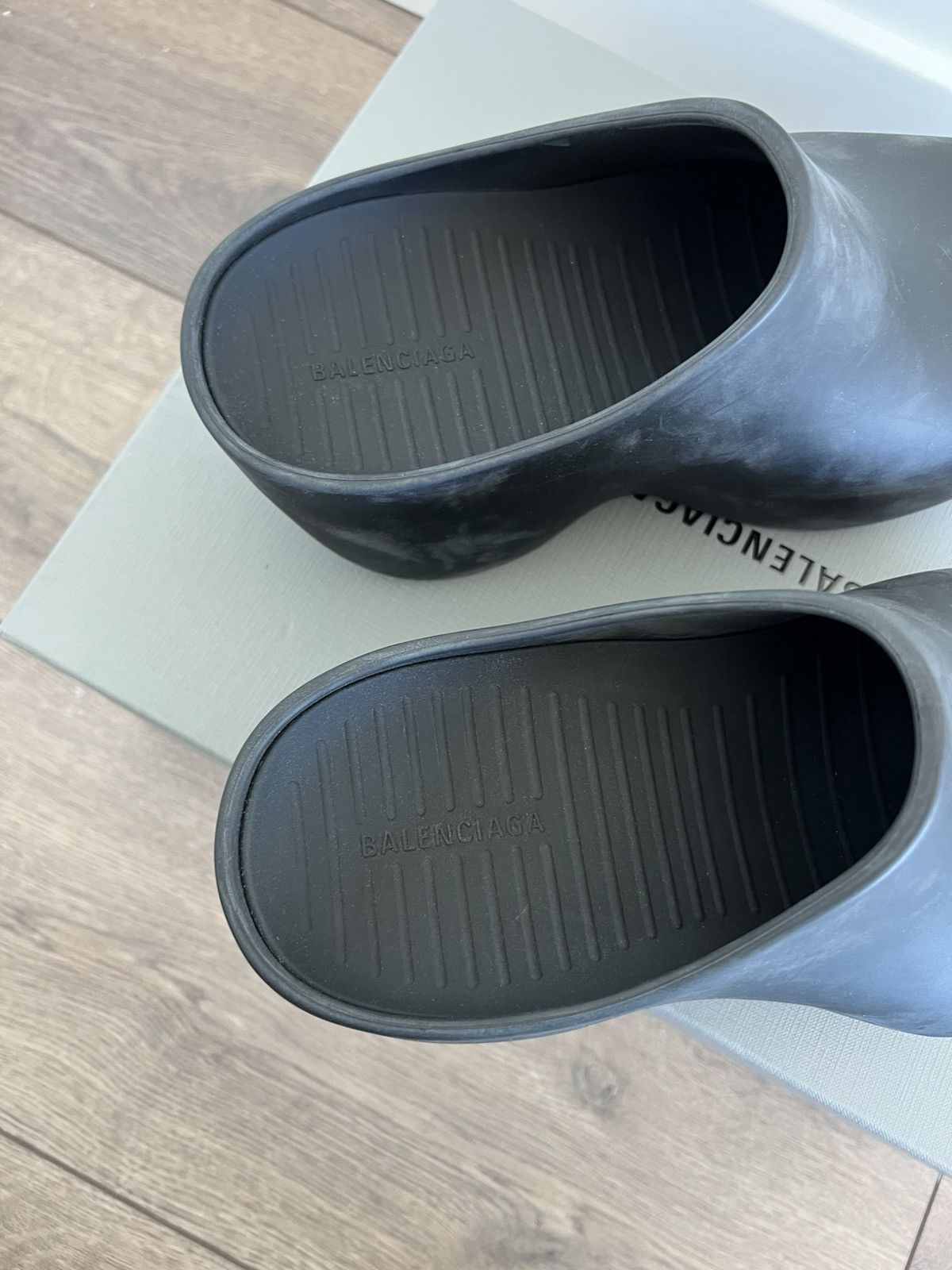 Balenciaga Balenciaga Rubber Technoclog Matte Black 40 Size US 7 / EU 40 - 6 Thumbnail