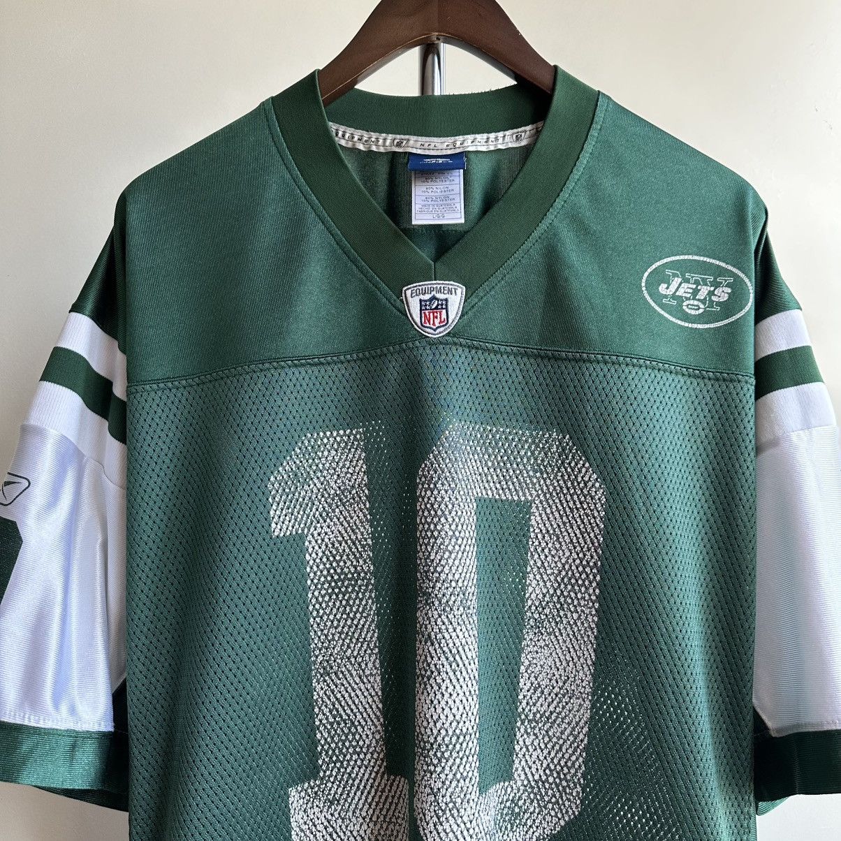NFL Vintage New York Jets Santonio Holmes #10 NFL Jersey Size US L / EU 52-54 / 3 - 3 Thumbnail