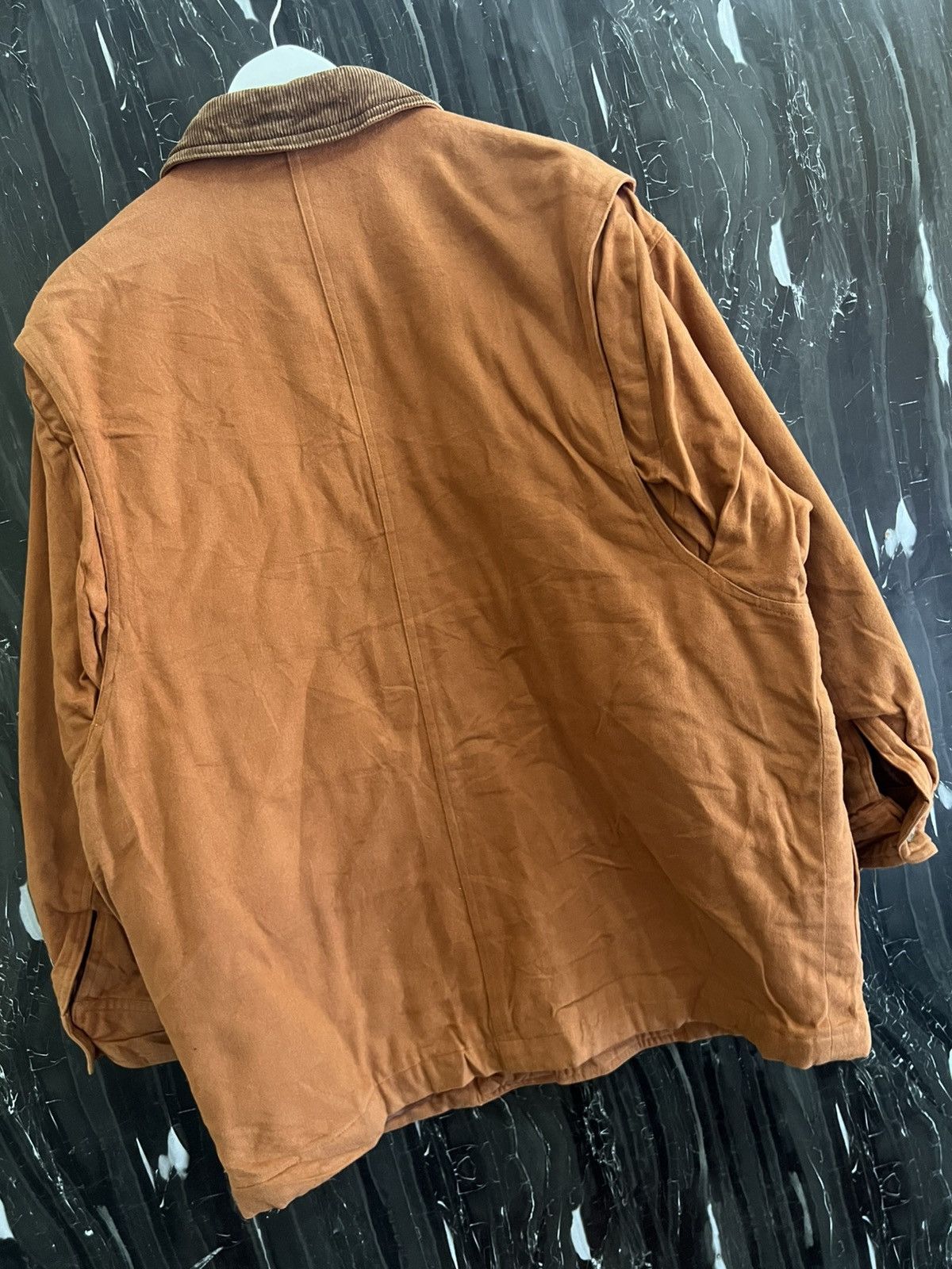 Japanese Brand Jean Jaurès Collection Corduroy Collar Work Jacket Size US XL / EU 56 / 4 - 5 Thumbnail