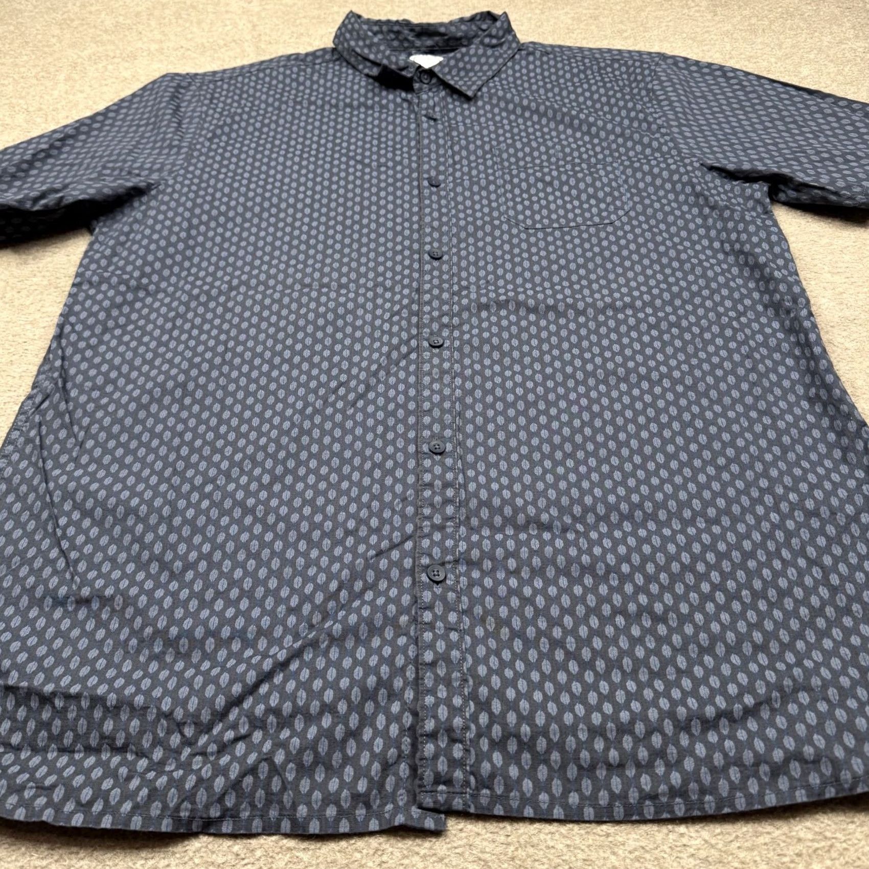 Vintage Voyager Mens Shirt 2XL Blue Short Sleeve Button Up Collared Preppy Adults Size US XXL / EU 58 / 5 - 3 Thumbnail