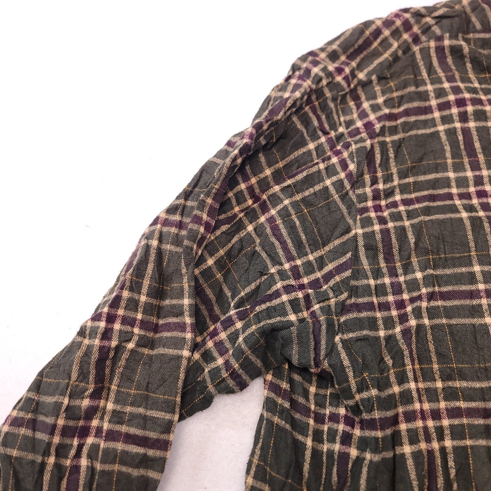 Towncraft Town Craft Tartan Flannel Shirt Mens Size Extra Large Green Size US XL / EU 56 / 4 - 4 Thumbnail