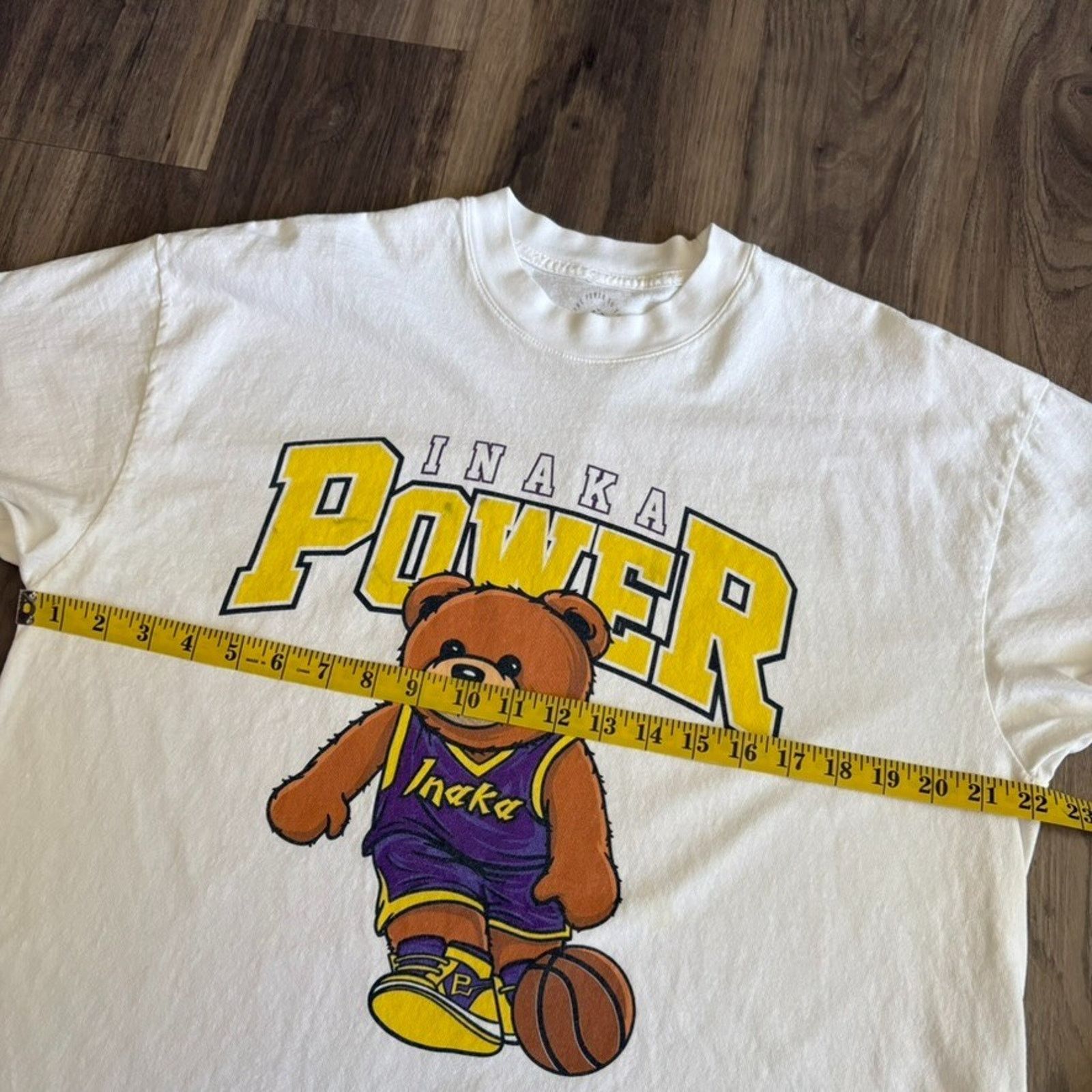 Vintage Inaka Power T-Shirt Men's Size L White Teddy Bear Basketball Size US L / EU 52-54 / 3 - 4 Thumbnail
