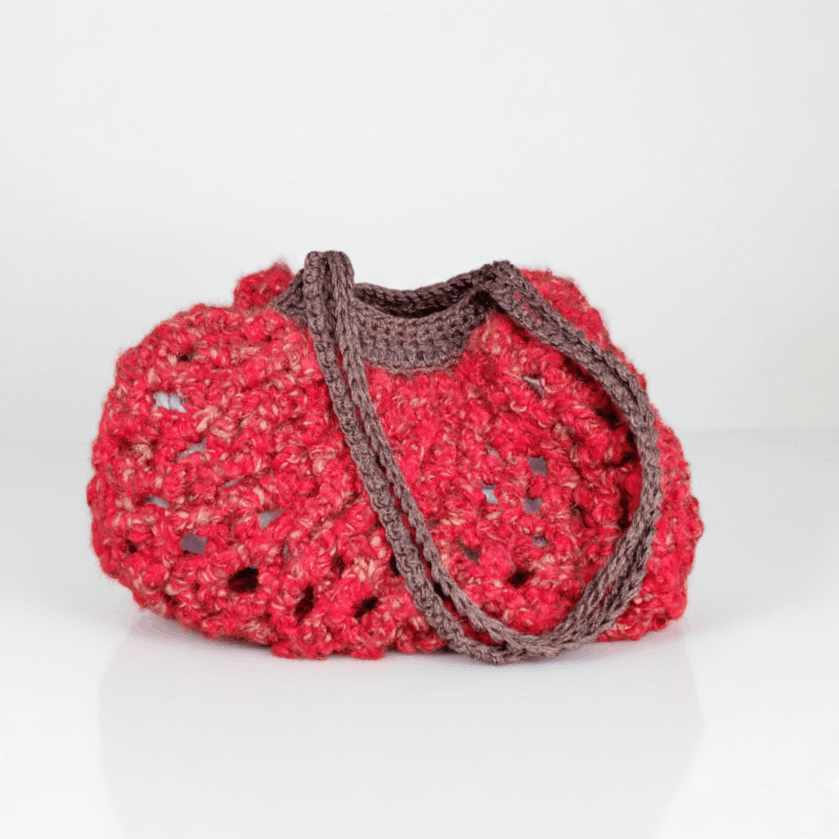 Handmade Handmade Mini Farmers Market Bag Crochet French Net Beach Size ONE SIZE - 7 Thumbnail