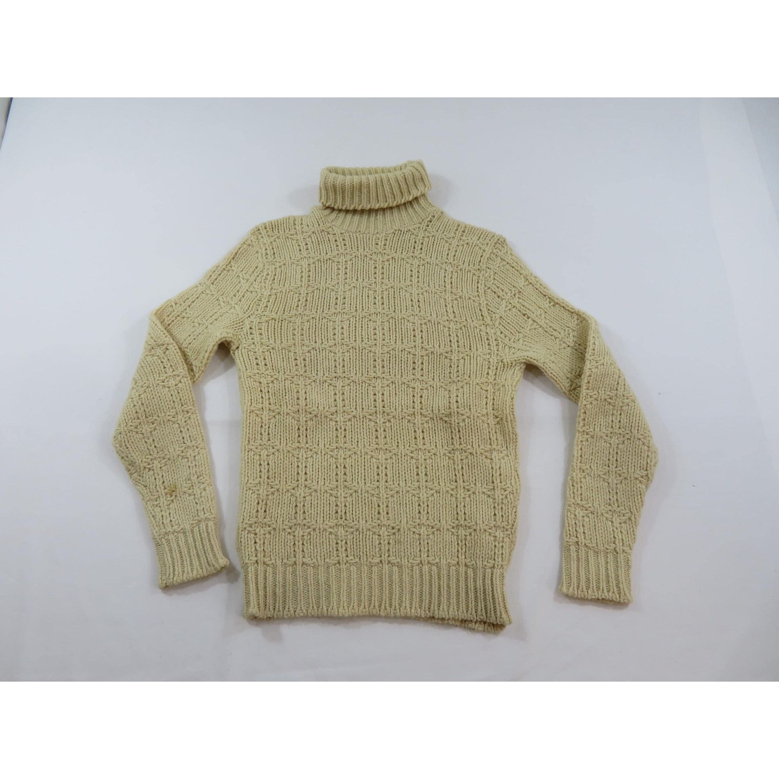 Jantzen Jantzen Cable Knit Sweater, Fisherman Ivory S-M? 60s\70s Size S / US 4 / IT 40 - 1 Thumbnail