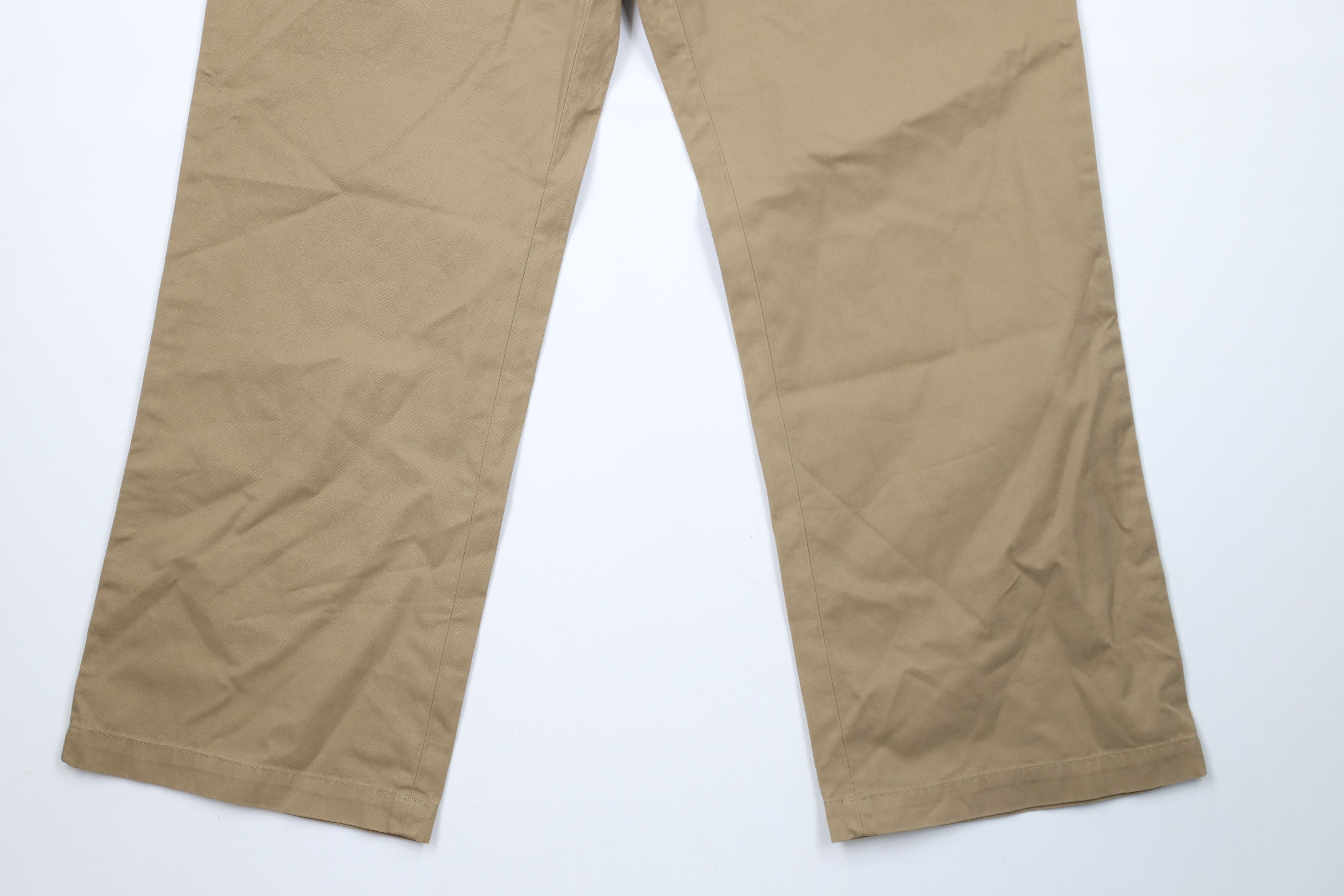 Banana Republic × Vintage New Banana Republic Relaxed Fit Wide Leg Chino Pants Brown Size US 35 - 4 Thumbnail