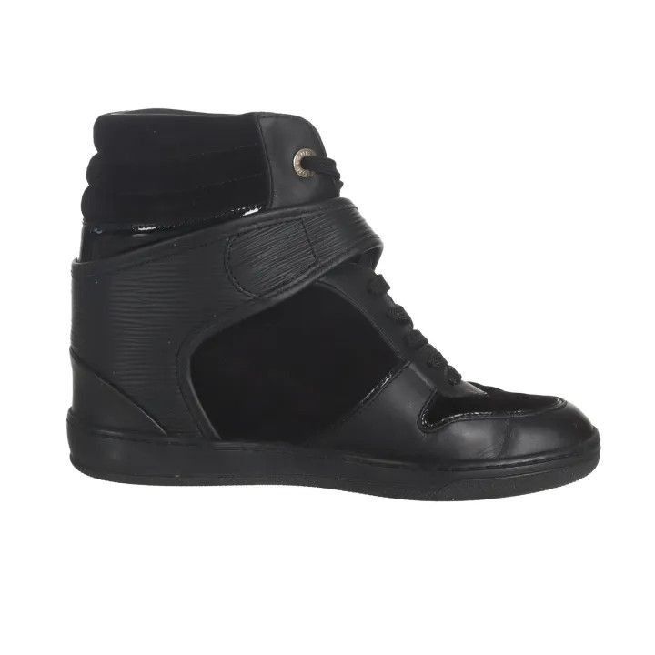 Louis Vuitton Louis Vuitton High-Top Sneakers with Gold Logo -2508 Size US 7.5 / EU 40-41 - 2 Thumbnail