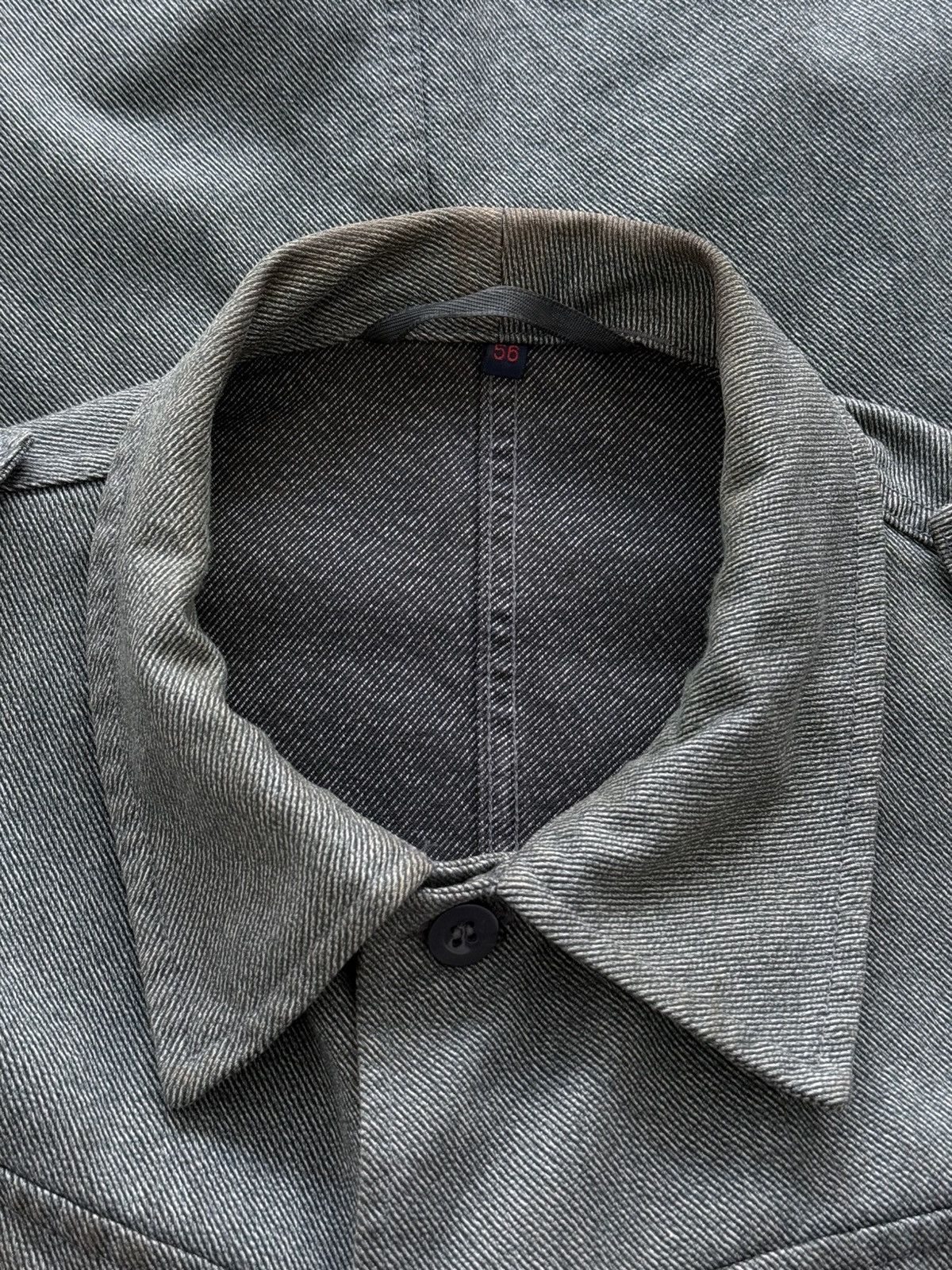 Le Laboureur Vintage 80s Swiss Thrashed Military Work Jacket Size US XL / EU 56 / 4 - 5 Thumbnail