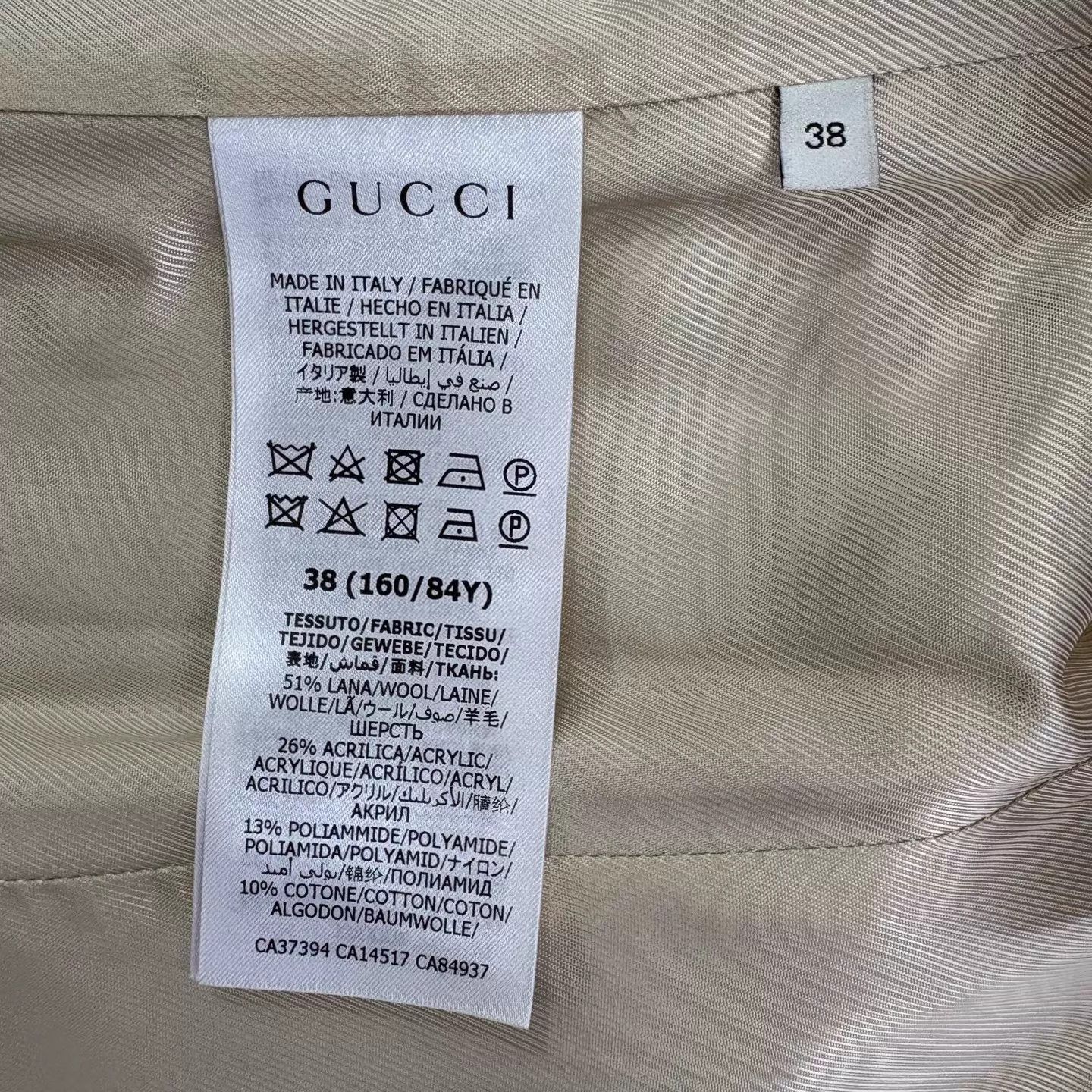 Gucci GUCCI GG Jacquard V-neck Tweed Long Sleeve Jacket Women's Size XS / US 0-2 / IT 36-38 - 4 Thumbnail
