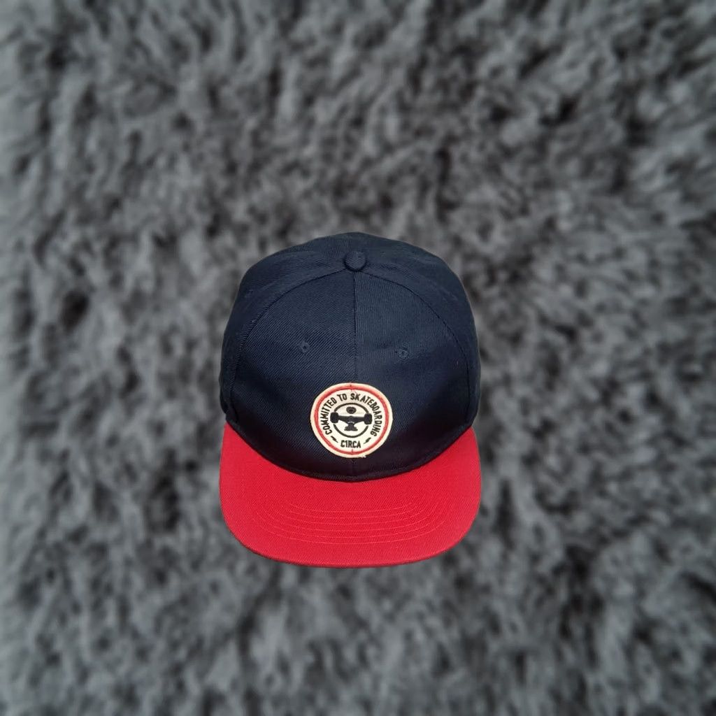 Vintage VINTAGE Circa C1RCA Patch Hat Snapback Navy Red One Size Red 90s Sports Mens Size ONE SIZE - 1 Thumbnail