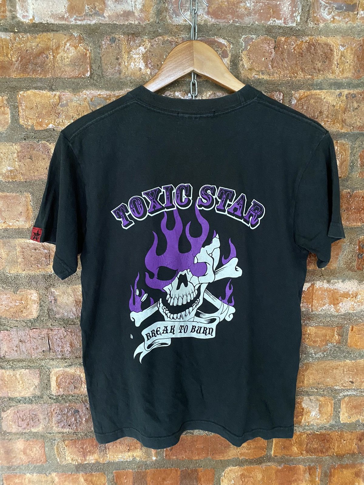 Hysteric Glamour × Japanese Brand Vtg Toxic Star Japan Skull fire flame break to burn Size US S / EU 44-46 / 1 - 2 Thumbnail