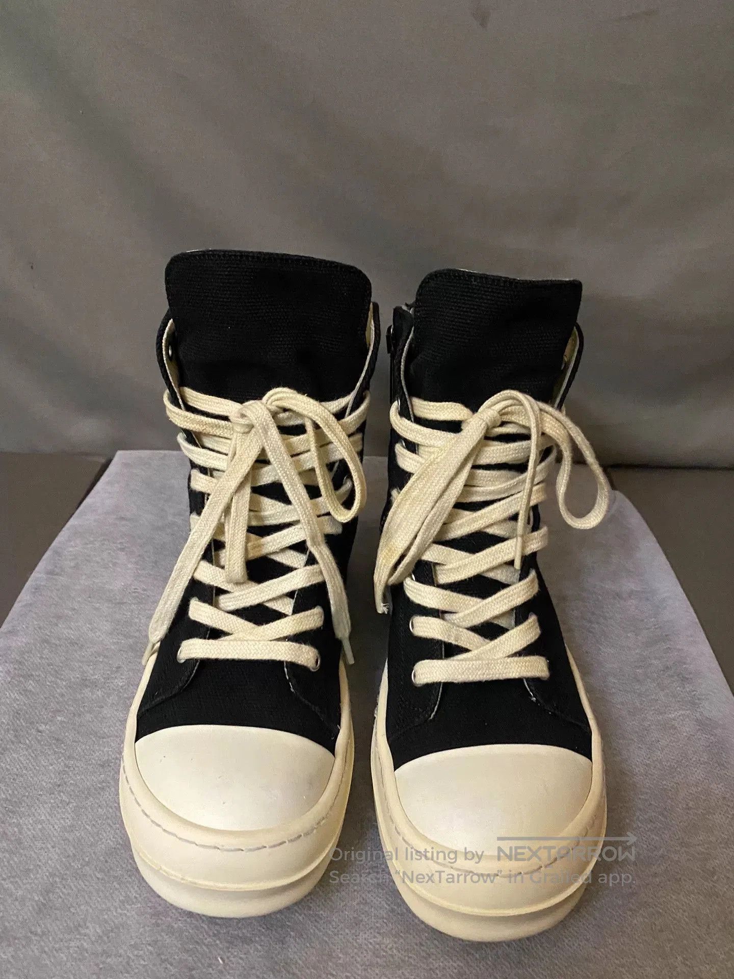 Rick Owens Rick Owens Black Converse Style Sneakers. Size US 6.5 / EU 39-40 - 2 Thumbnail