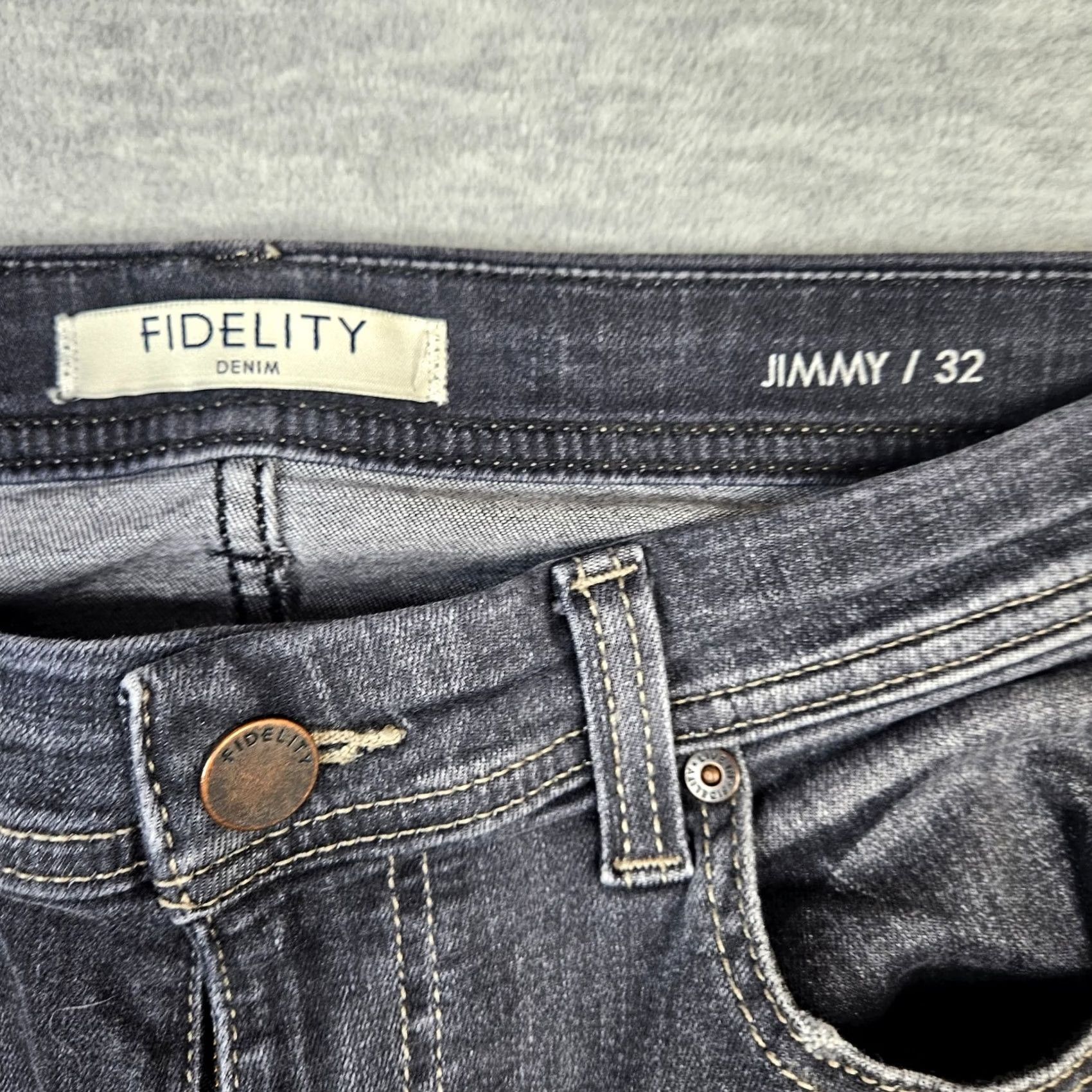 Vintage FIDELITY DENIM Jeans Men’s Dark Wash Straight Leg 32 Regular Blue Denim 5-Pocket Casual Jarom Vintage: No Size US 32 / EU 48 - 5 Thumbnail