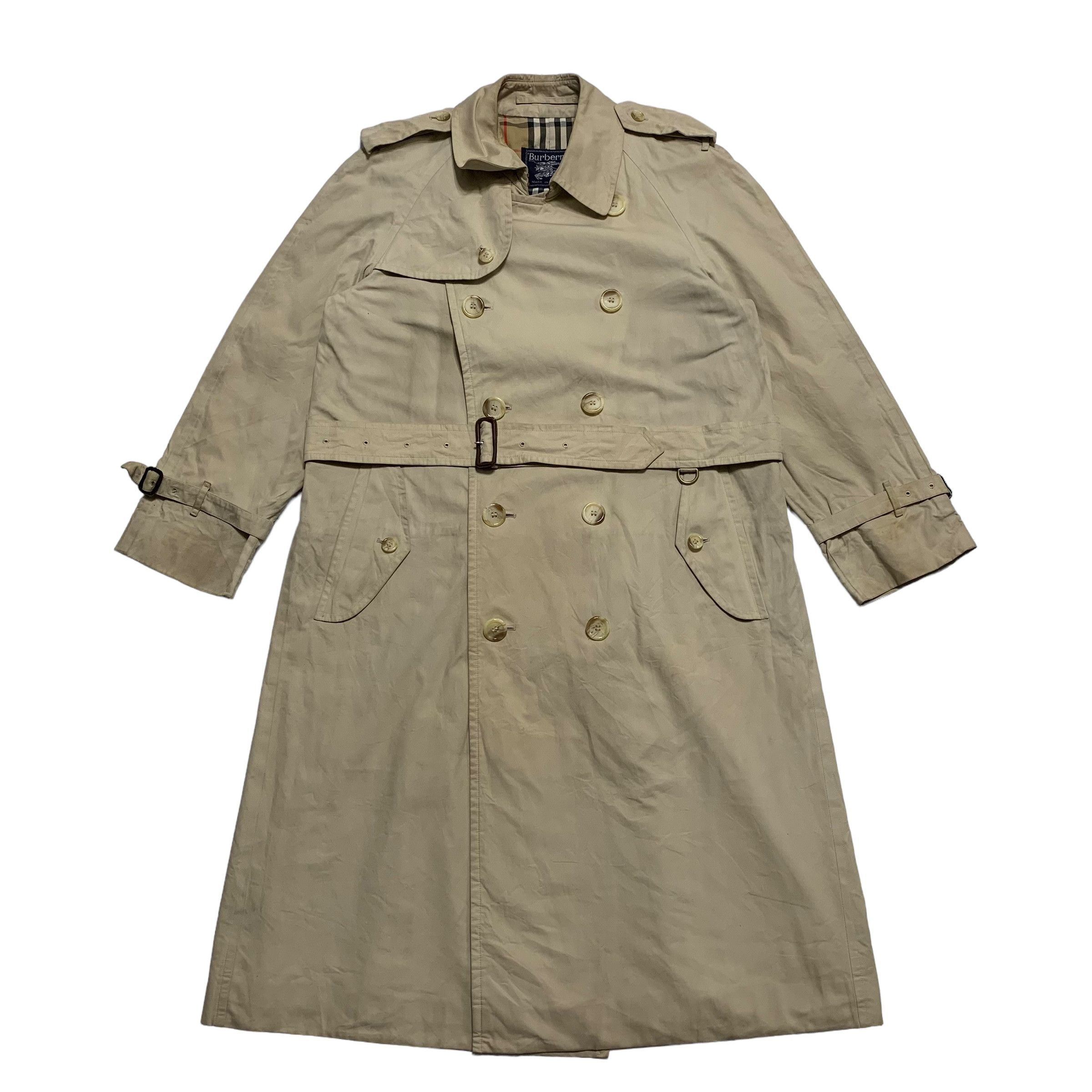 Vintage burberry trench coat made in england sales