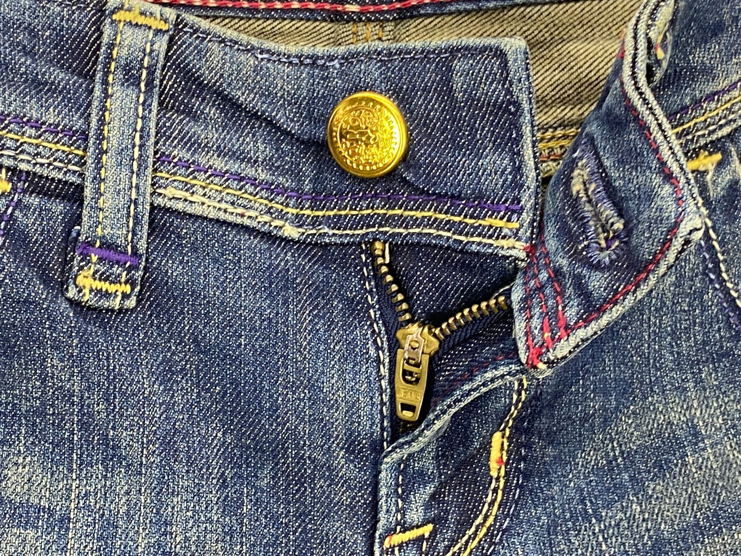 Japanese Brand Brappers Flare Denim Jeans Distressed Bootcut Jeans Size 26" / US 2 / IT 38 - 9 Thumbnail