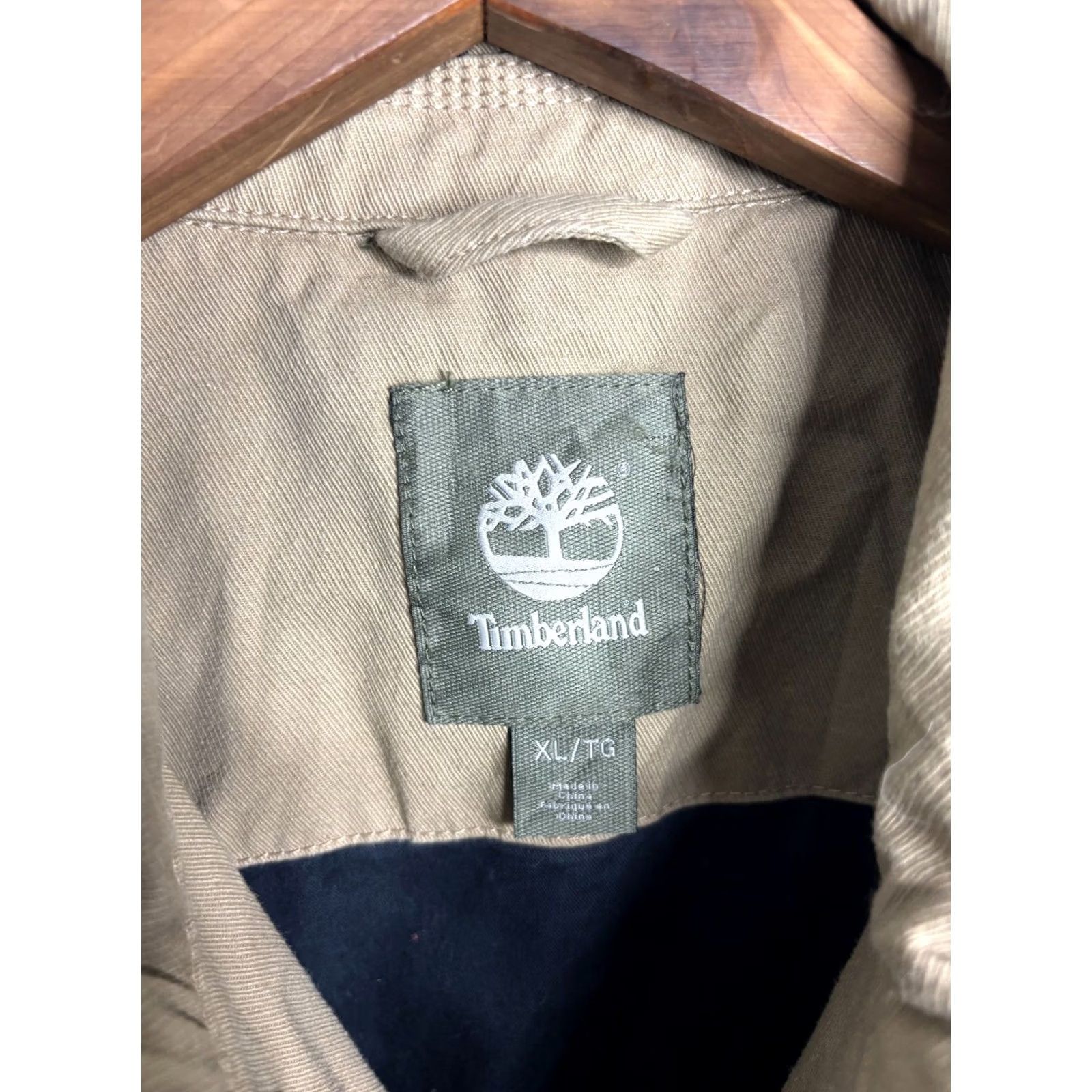 Timberland VINTAGE Timberland Weather Gear Jacket Mens Utility Weathergear 90s Beige XL Regular Zipper Full Zip Lined Cotton Canvas Hiking Outdoor Size US XL / EU 56 / 4 - 5 Thumbnail