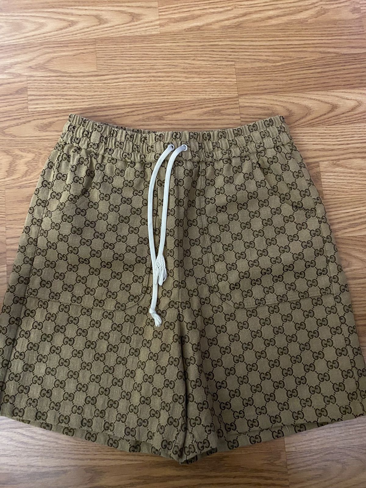 GUCCI The North Face x Gucci - GG Monogram Shorts in Brown