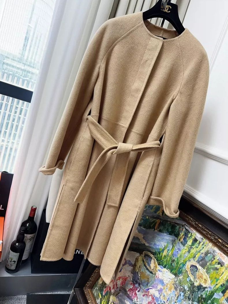Max Mara MaxMara Camel Cashmere Long Coat -dmc Size US M / EU 48-50 / 2 - 1 Thumbnail