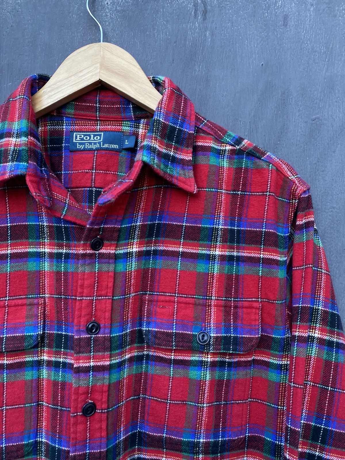 Polo Ralph Lauren Polo Ralph Lauren Vintage Flannel shirt size L Size US L / EU 52-54 / 3 - 2 Thumbnail