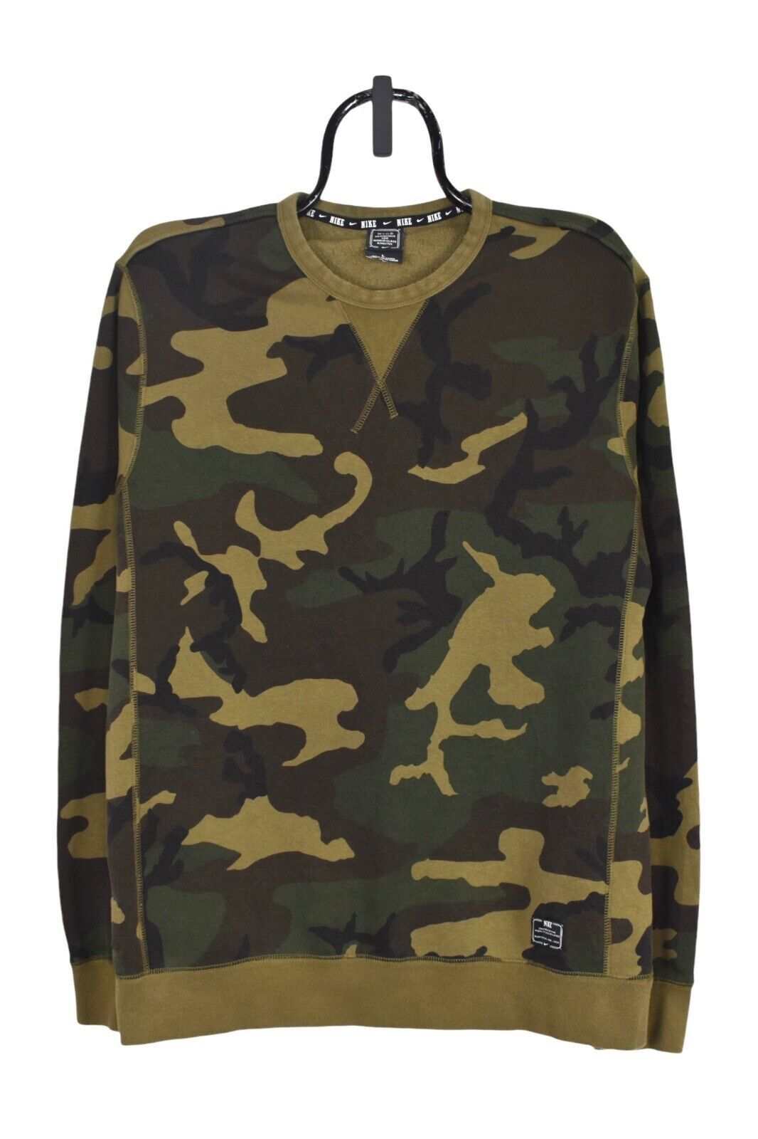 Nike Modern Nike sweatshirt (L), green camo crewneck Size US L / EU 52-54 / 3 - 1 Thumbnail