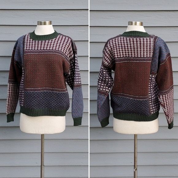 Vintage × Woolrich Woolen Mills Vintage 90s y2k Woolrich Fair Isle lcelandic Ski Sweater Size M / US 6-8 / IT 42-44 - 5 Thumbnail