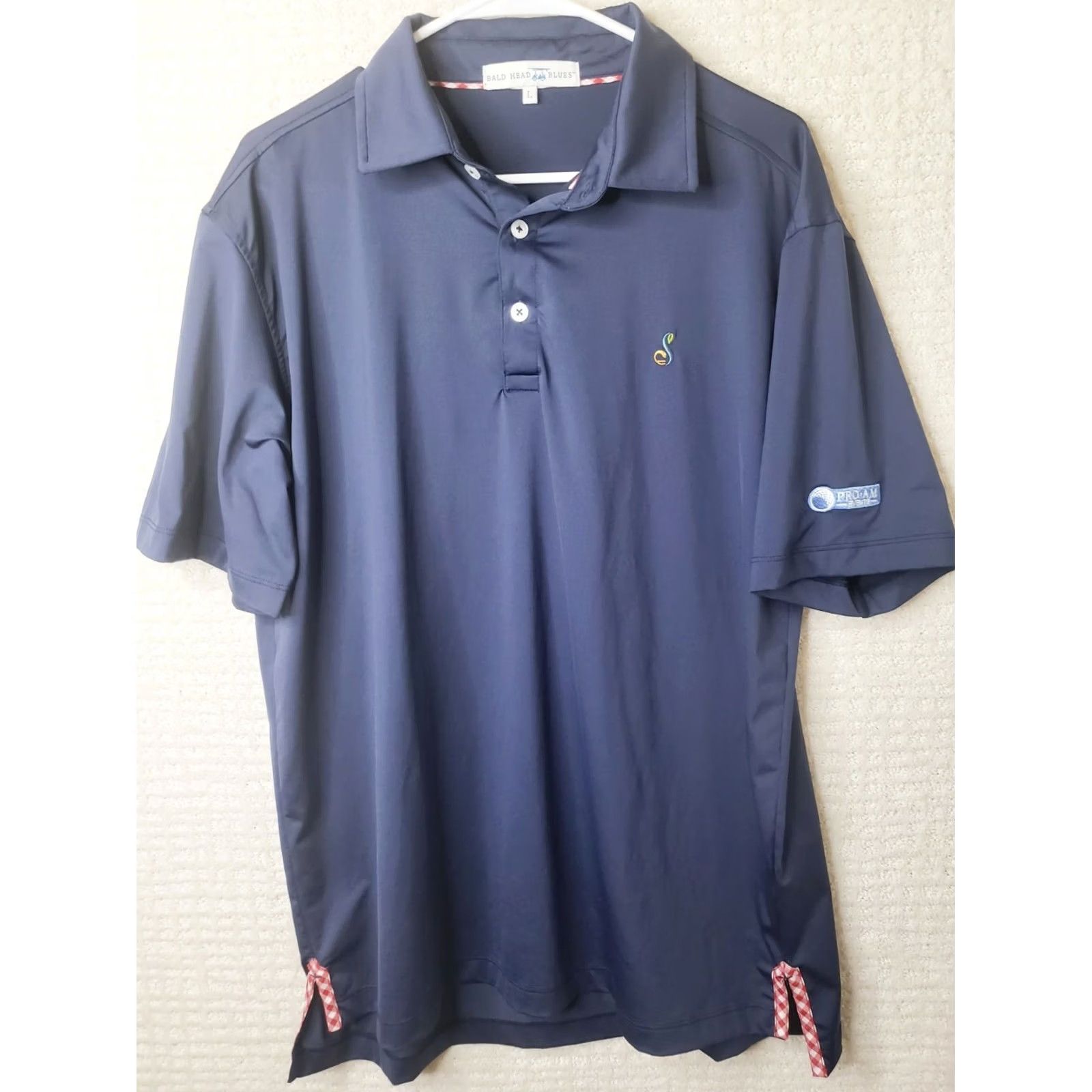 Vintage Bald Head Blues Polo Shirt Men's L Blue Golf Pro-Am Sleeve Logo Short Sleeve Shirt, 30 in Size US L / EU 52-54 / 3 - 2 Thumbnail