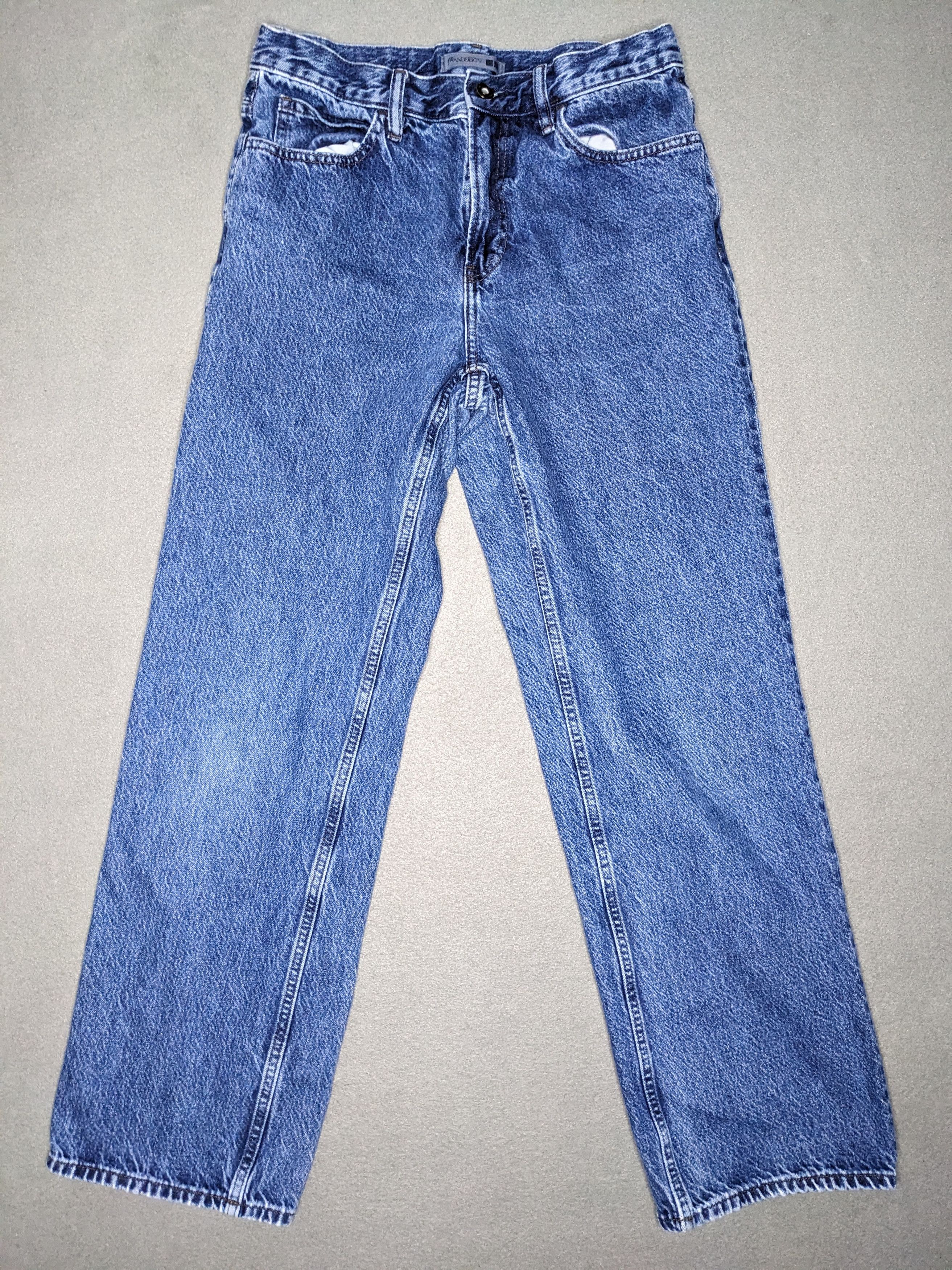 JW Anderson × Uniqlo JW Anderson x Uniqlo Straight Jeans 30x30 Washed Denim Pants Size US 30 / EU 46 - 1 Thumbnail