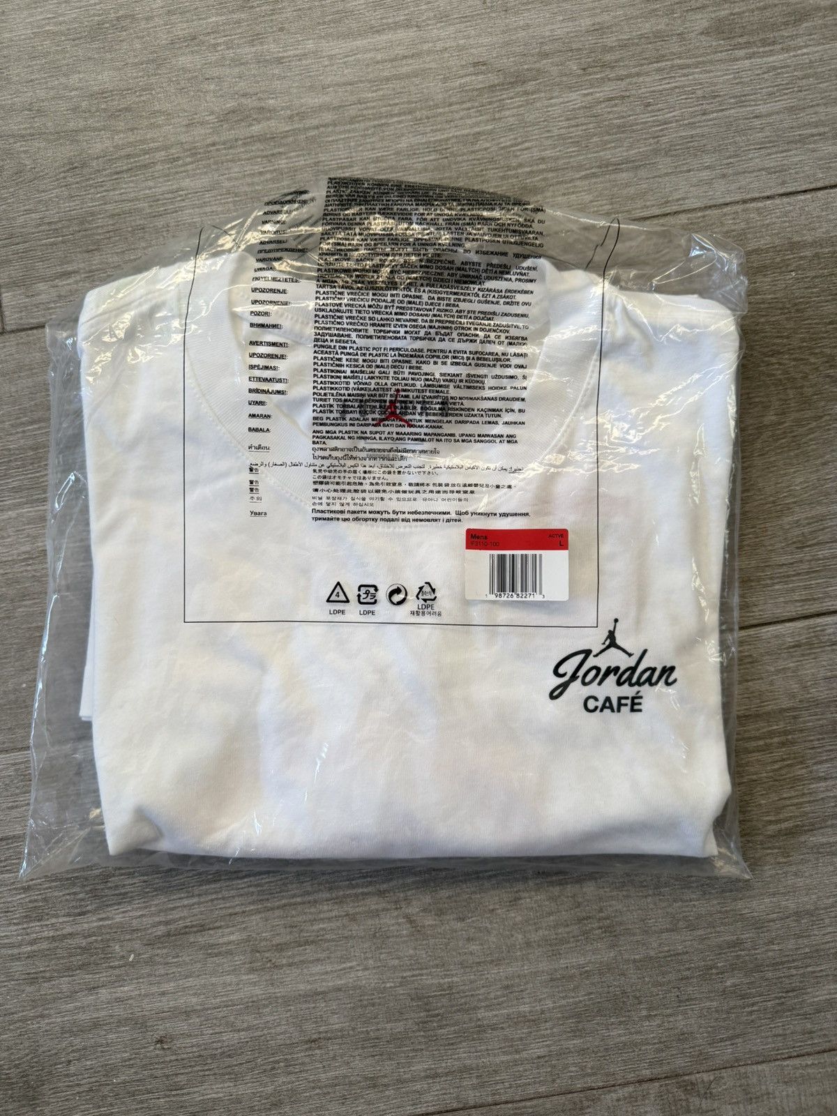 Jordan Brand Jordan Graphic AJ3 Latte Café Tee T-Shirt White Black Large Size US L / EU 52-54 / 3 - 10 Thumbnail