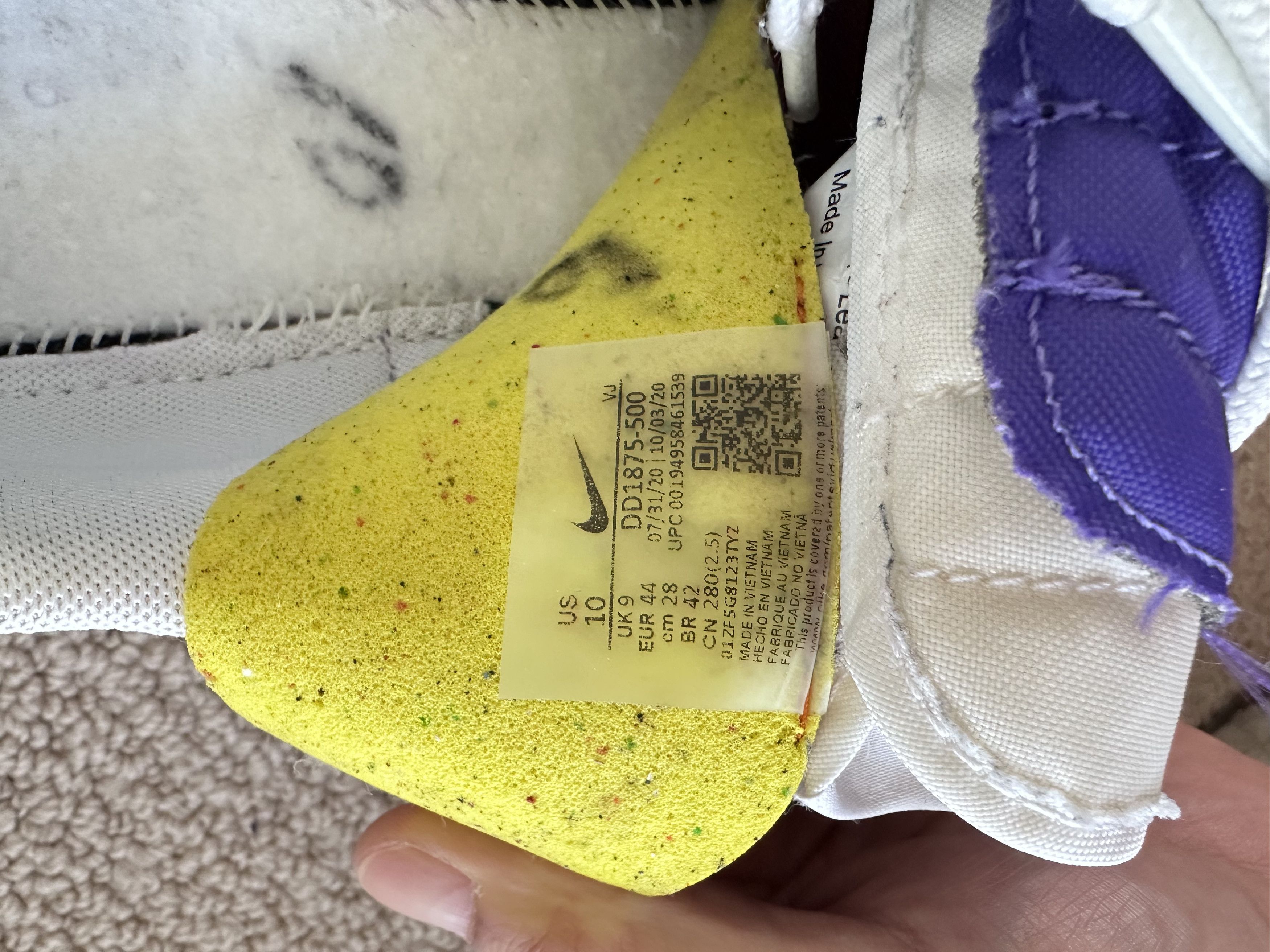 Nike × Sacai Nike Sacai Purple Sneaker Size US 10 / EU 43 - 9 Thumbnail