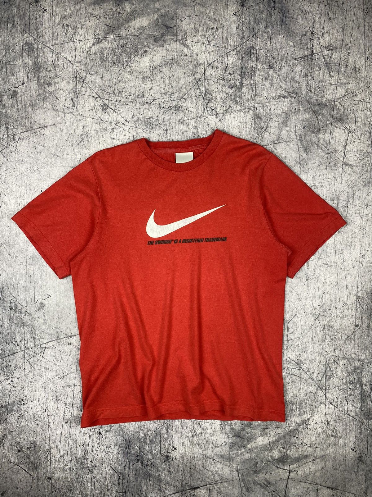 Nike × Vintage Vintage Nike Swoosh Drill T Shirt Size M Size US M / EU 48-50 / 2 - 2 Thumbnail