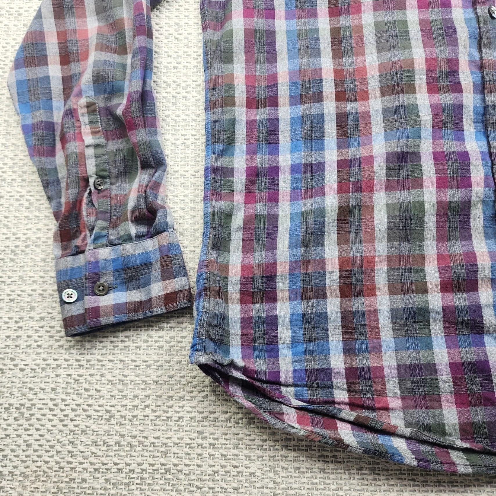 Rodd & Gunn Rodd & Gunn Shirt Mens Large Multicolor Plaid Button-Up Italy Cotton Size US L / EU 52-54 / 3 - 7 Thumbnail