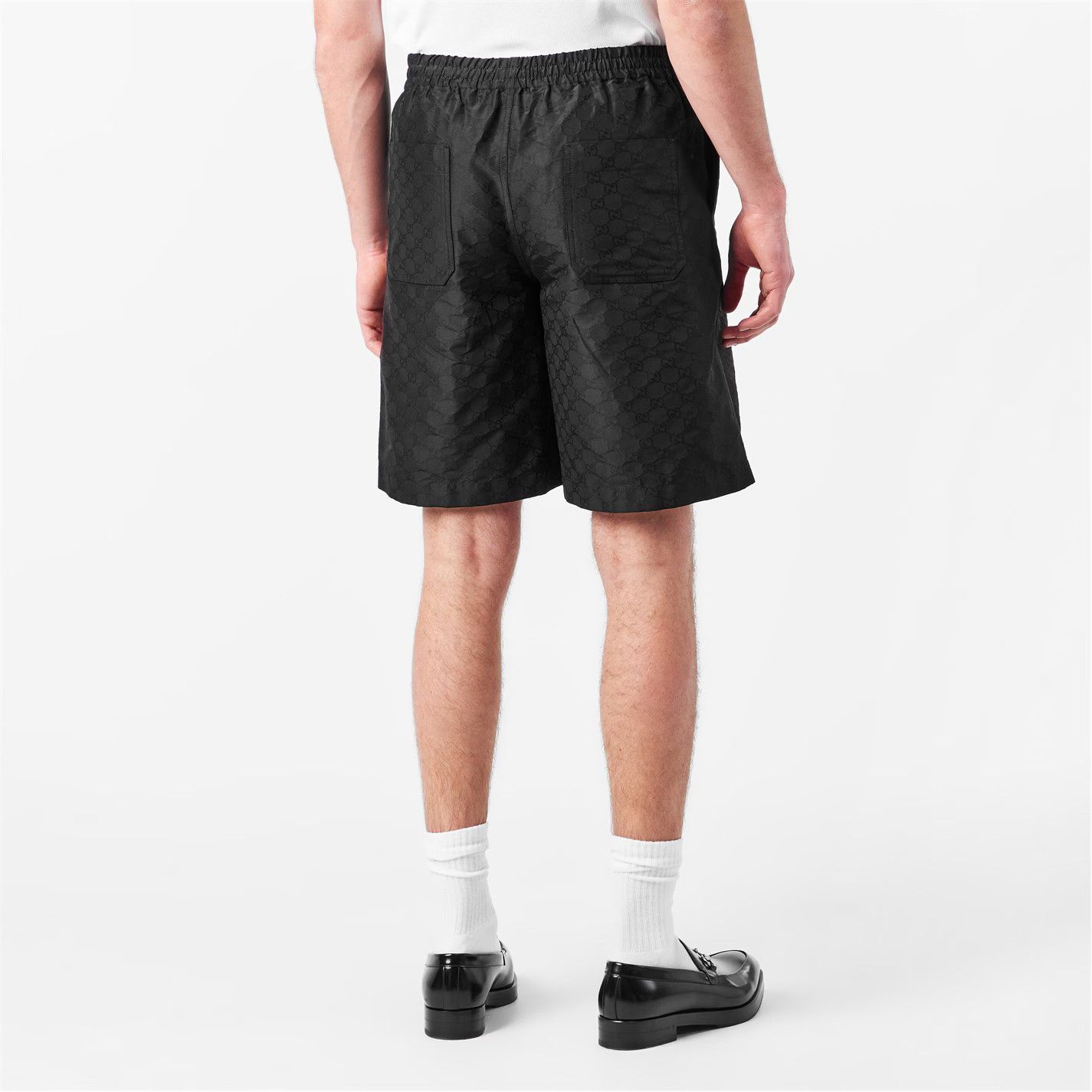 Gucci o1g2r1mq0426 Silk GG Shorts in Black Size US 36 / EU 52 - 5 Thumbnail